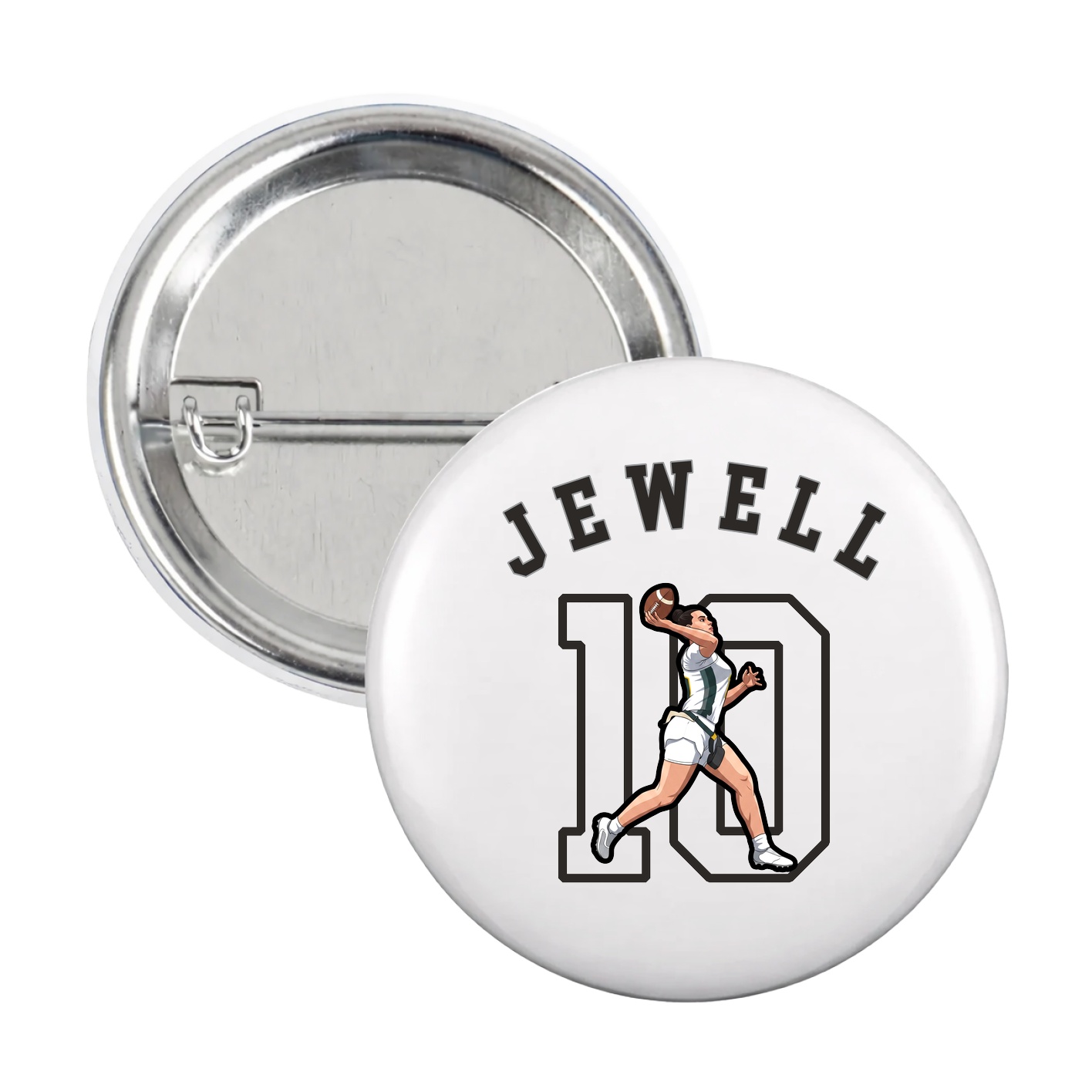 Game Day Button — Shirsey Arch in White