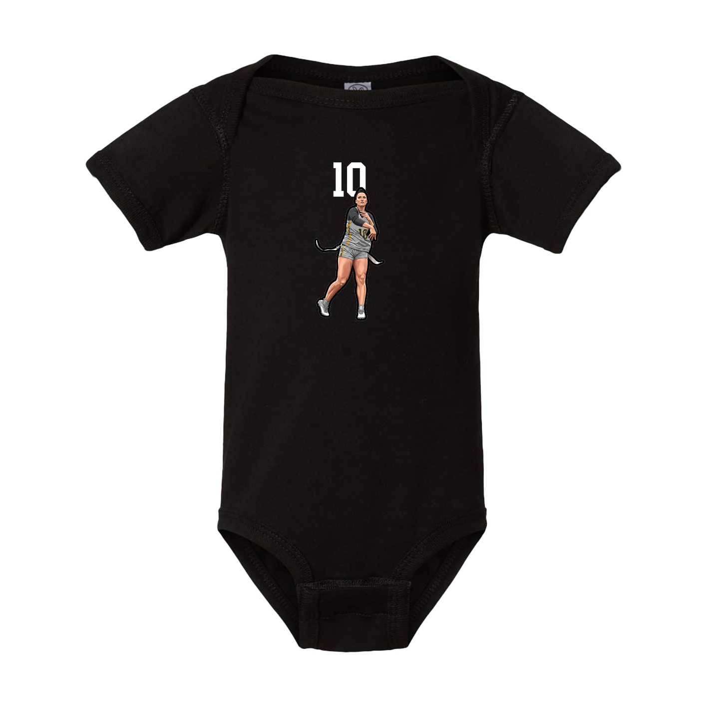 Baby Onesie — Number Top in Black