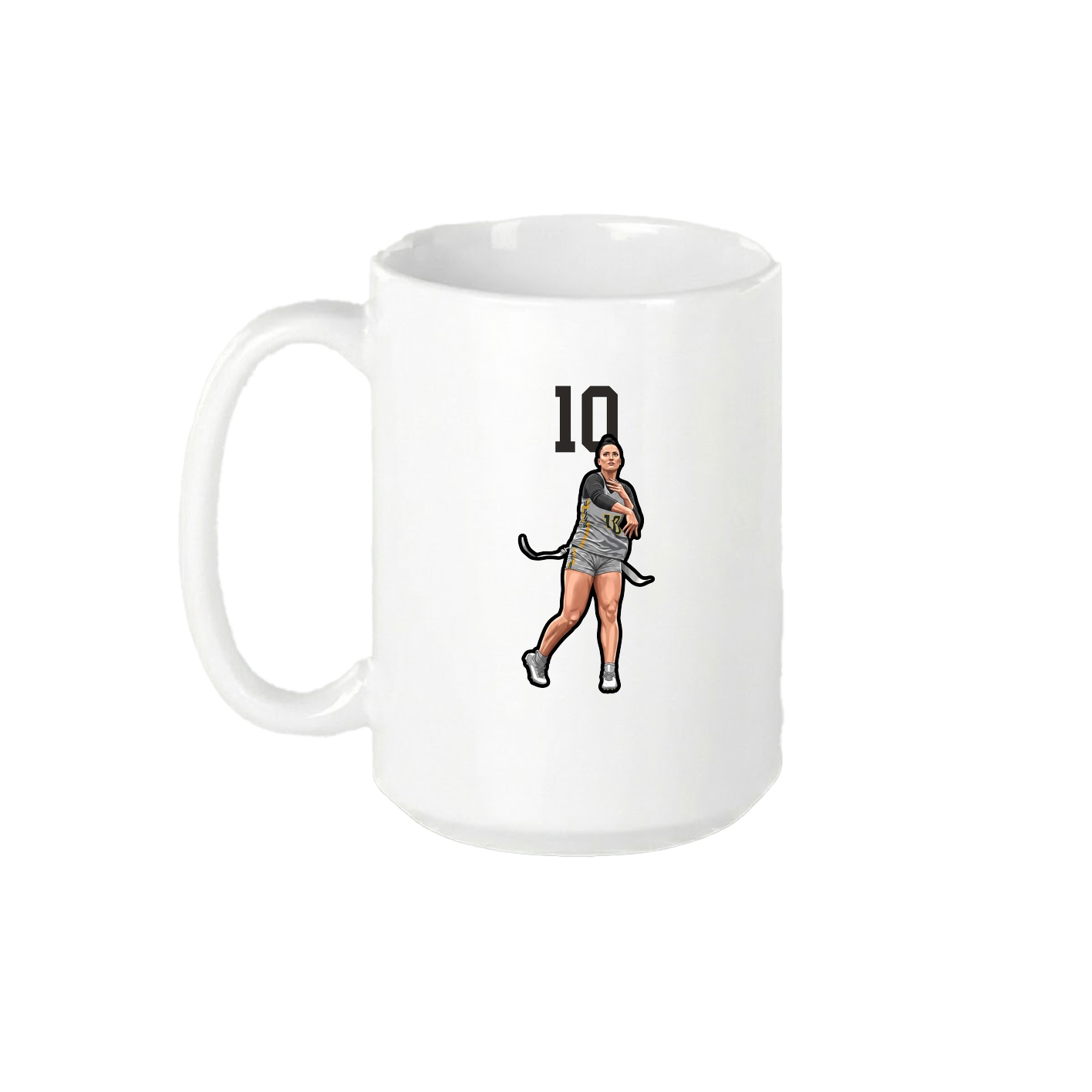 15oz Coffee Mug — Number Top in White