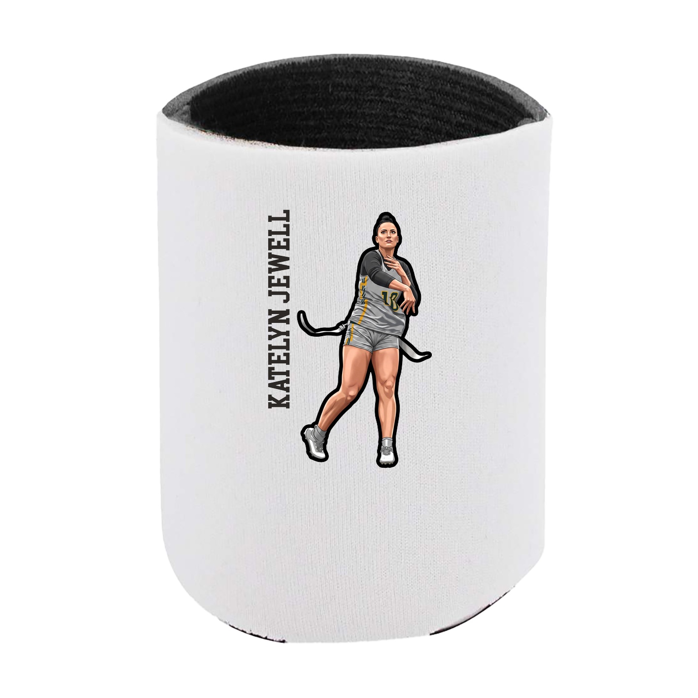 Can Holder — Name Vertical in White
