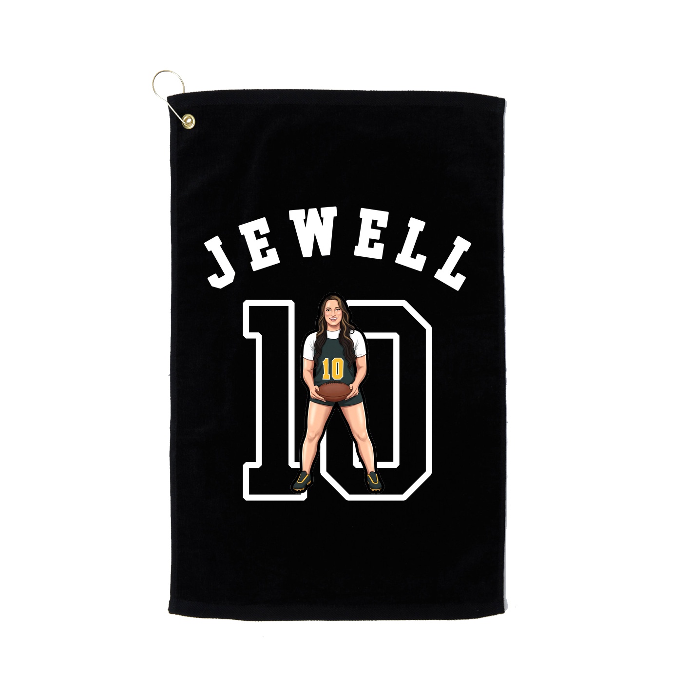 Golf Towel — Shirsey Arch in Black