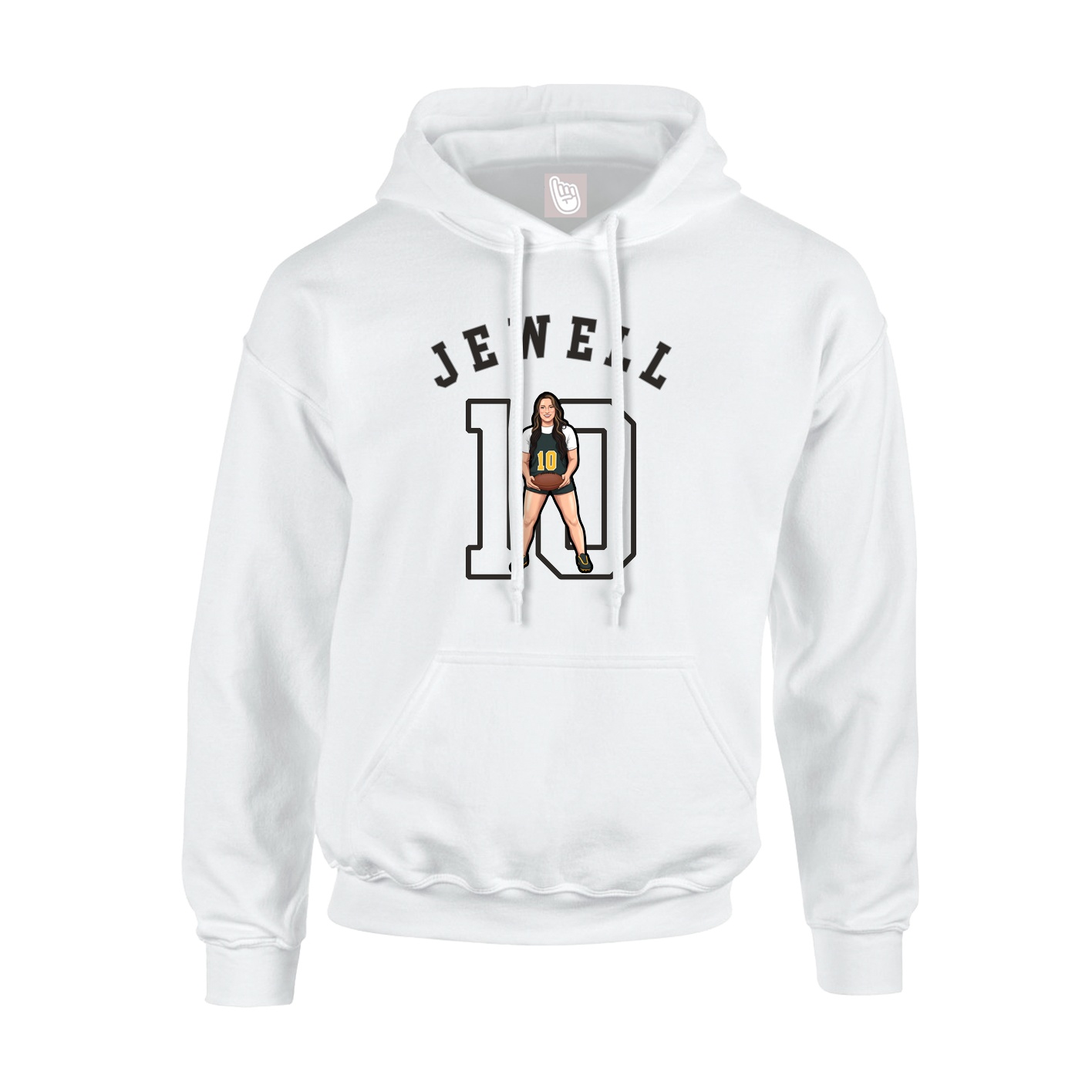 Hoodie — Shirsey Arch in White