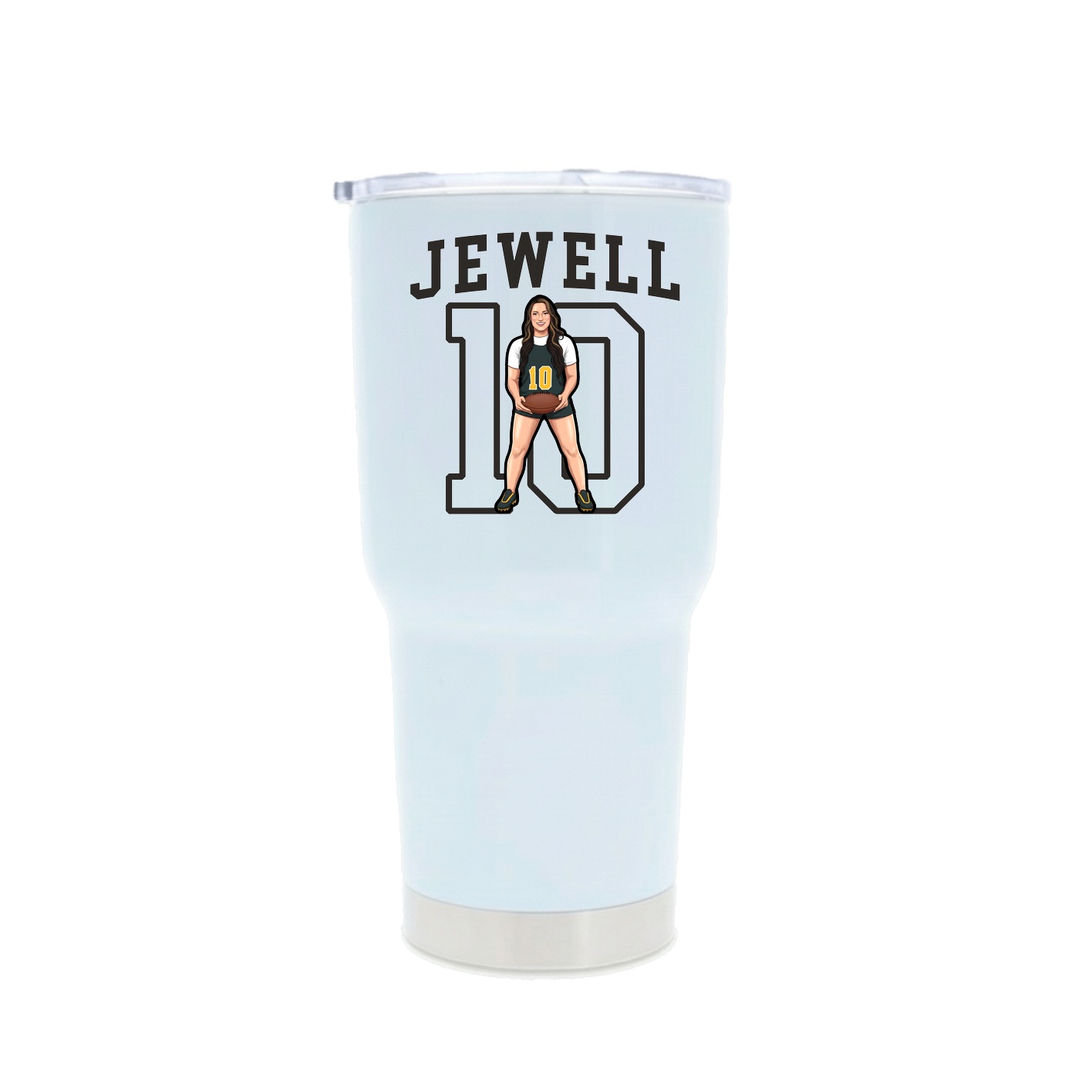 30oz Stainless Steel Tumbler — Shirsey in White