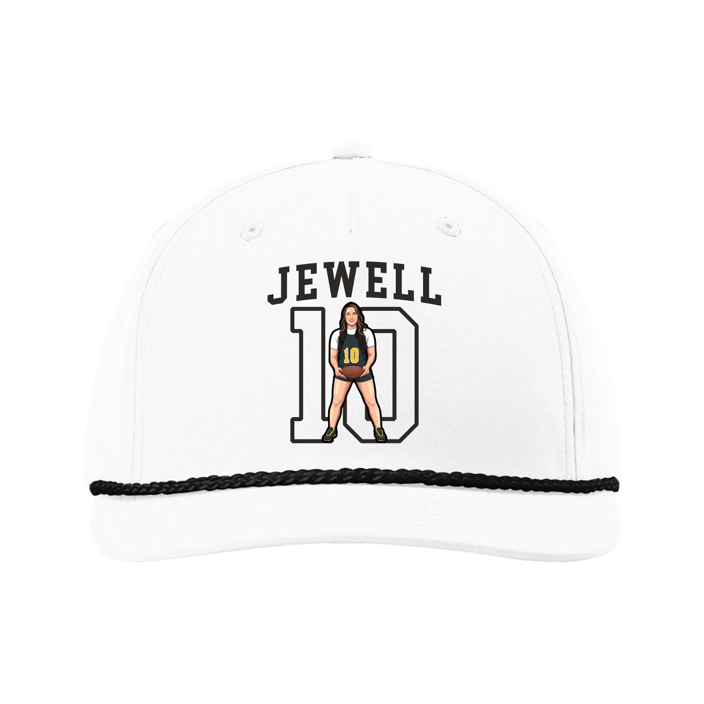 Five-Panel Classic Rope Cap — Shirsey in White