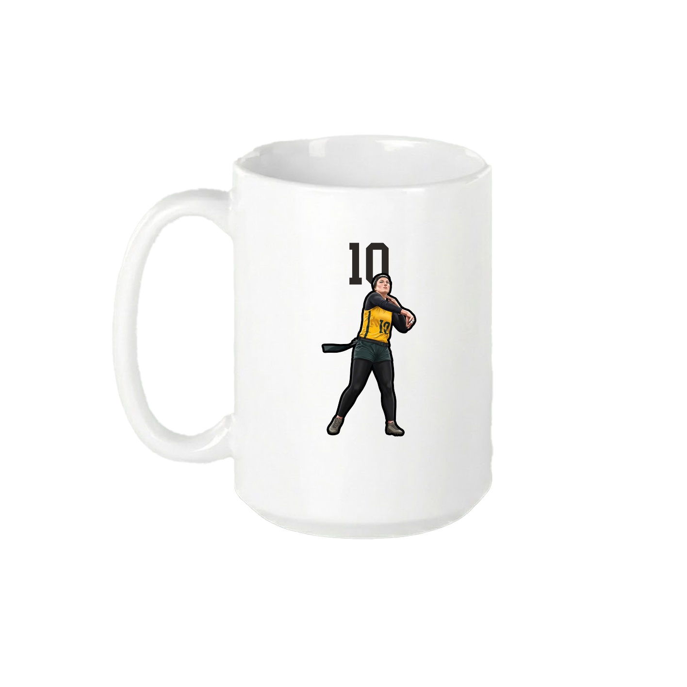 15oz Coffee Mug — Number Top in White