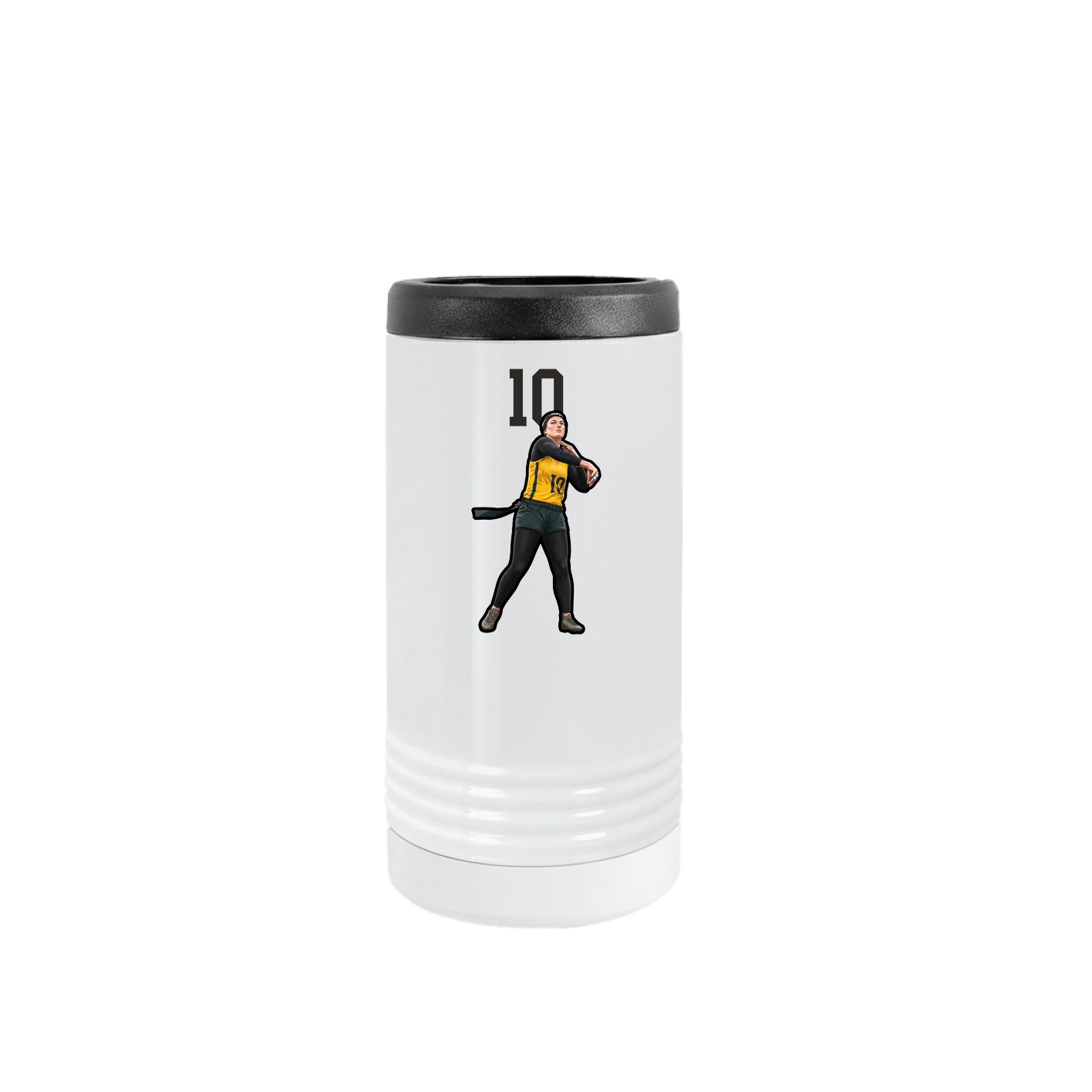 Slim Beverage Holder — Number Top in White