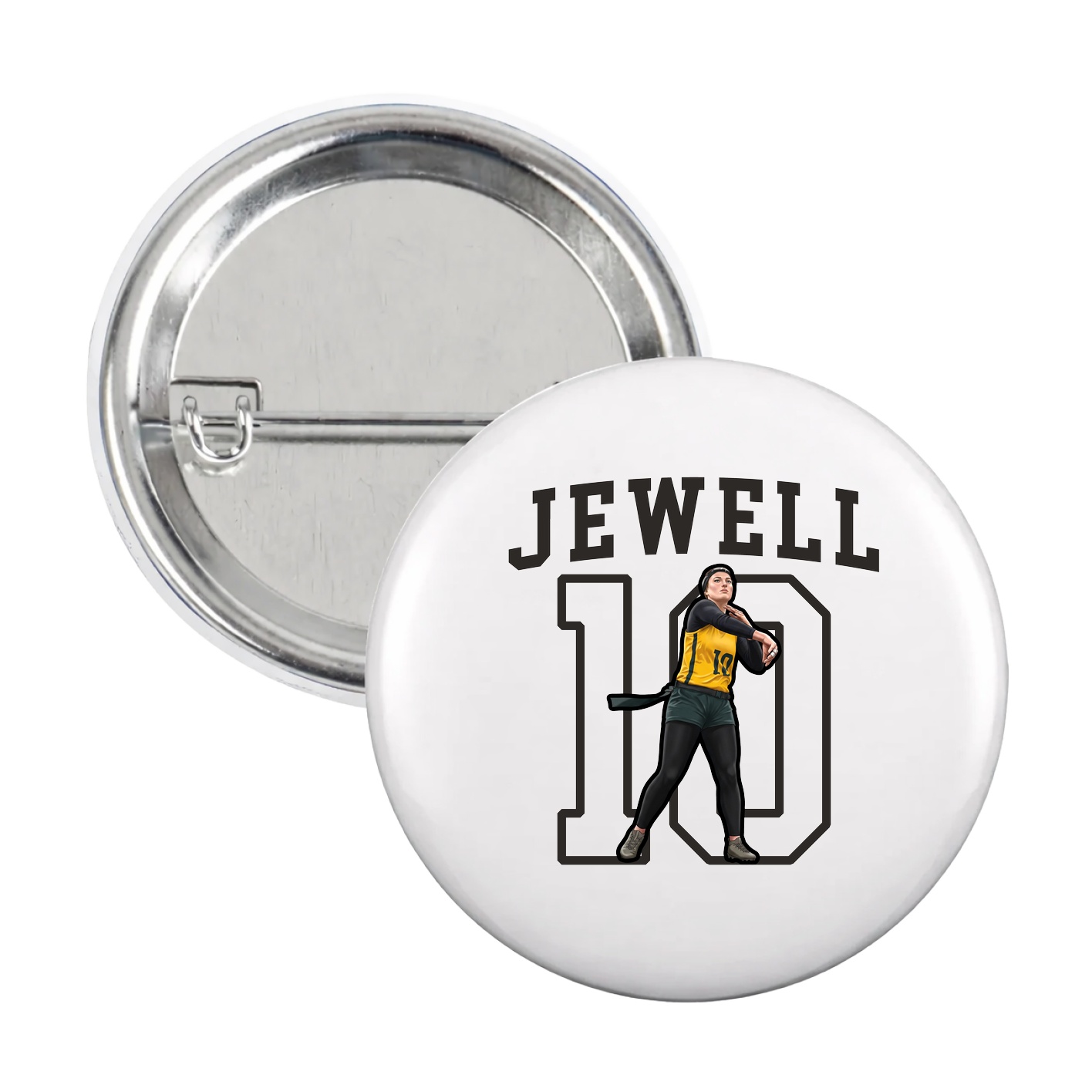 Game Day Button — Shirsey in White