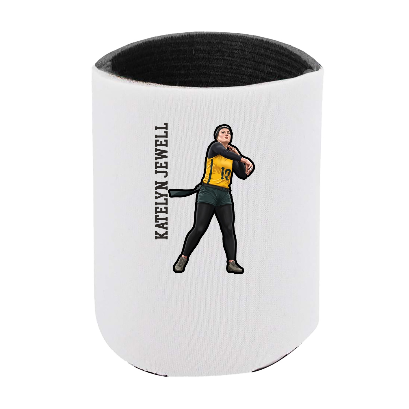 Can Holder — Name Vertical in White