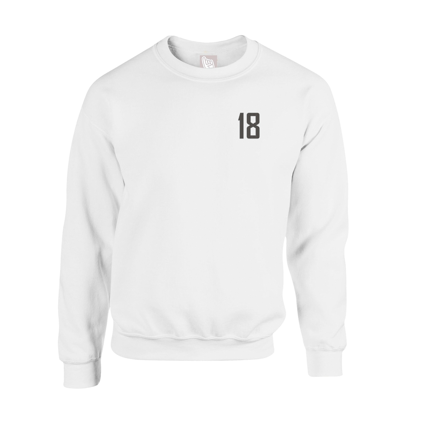 Fleece Crew — Front Shirsy in White