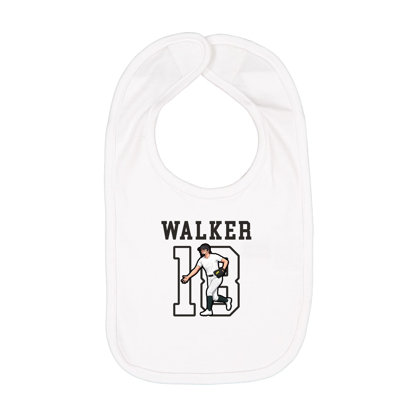Infant Bib — Shirsey in White