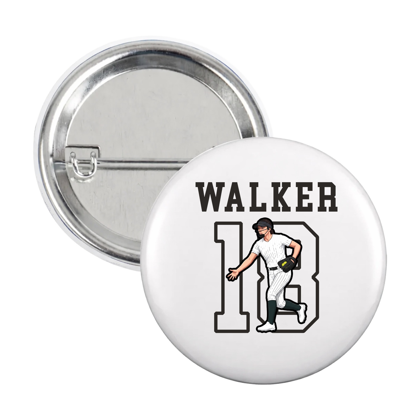 Game Day Button — Shirsey in White