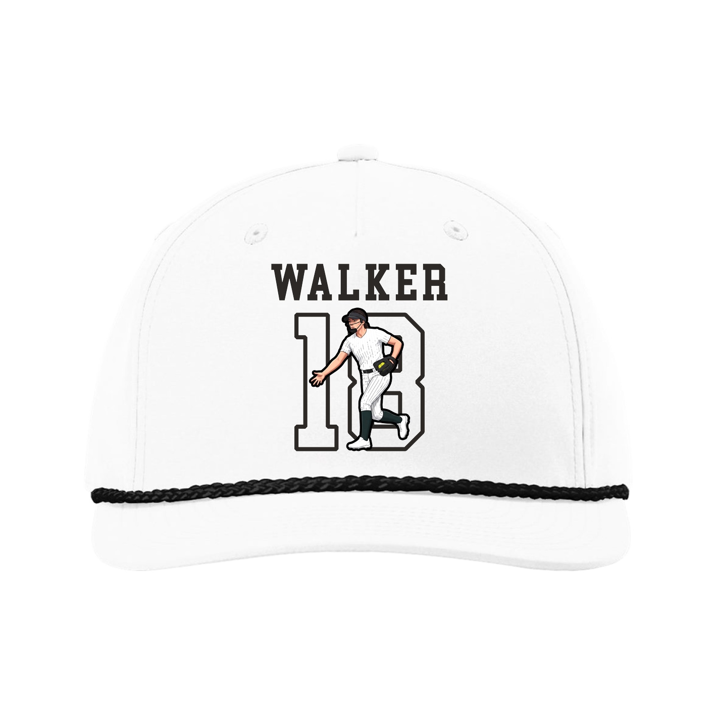 Five-Panel Classic Rope Cap — Shirsey in White