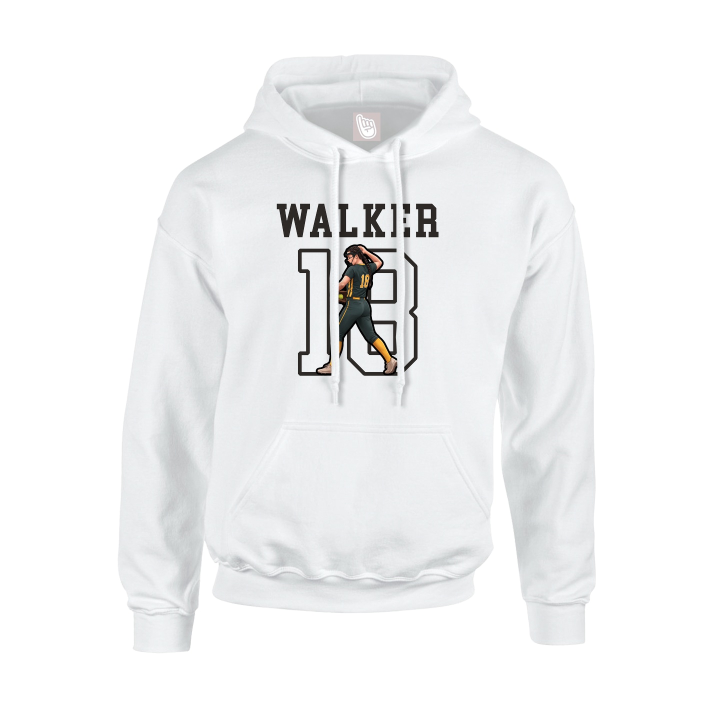 Hoodie — Shirsey in White
