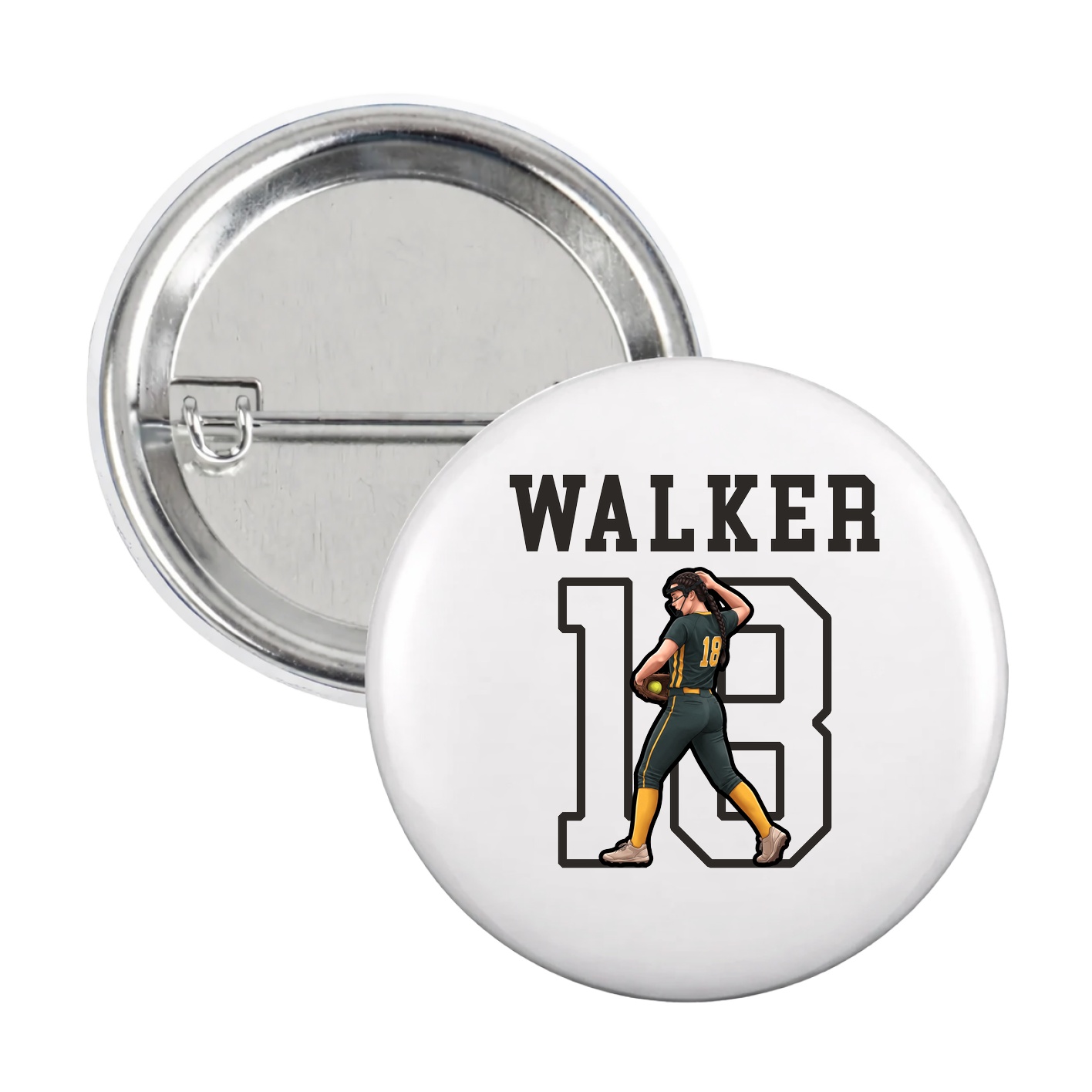 Game Day Button — Shirsey in White