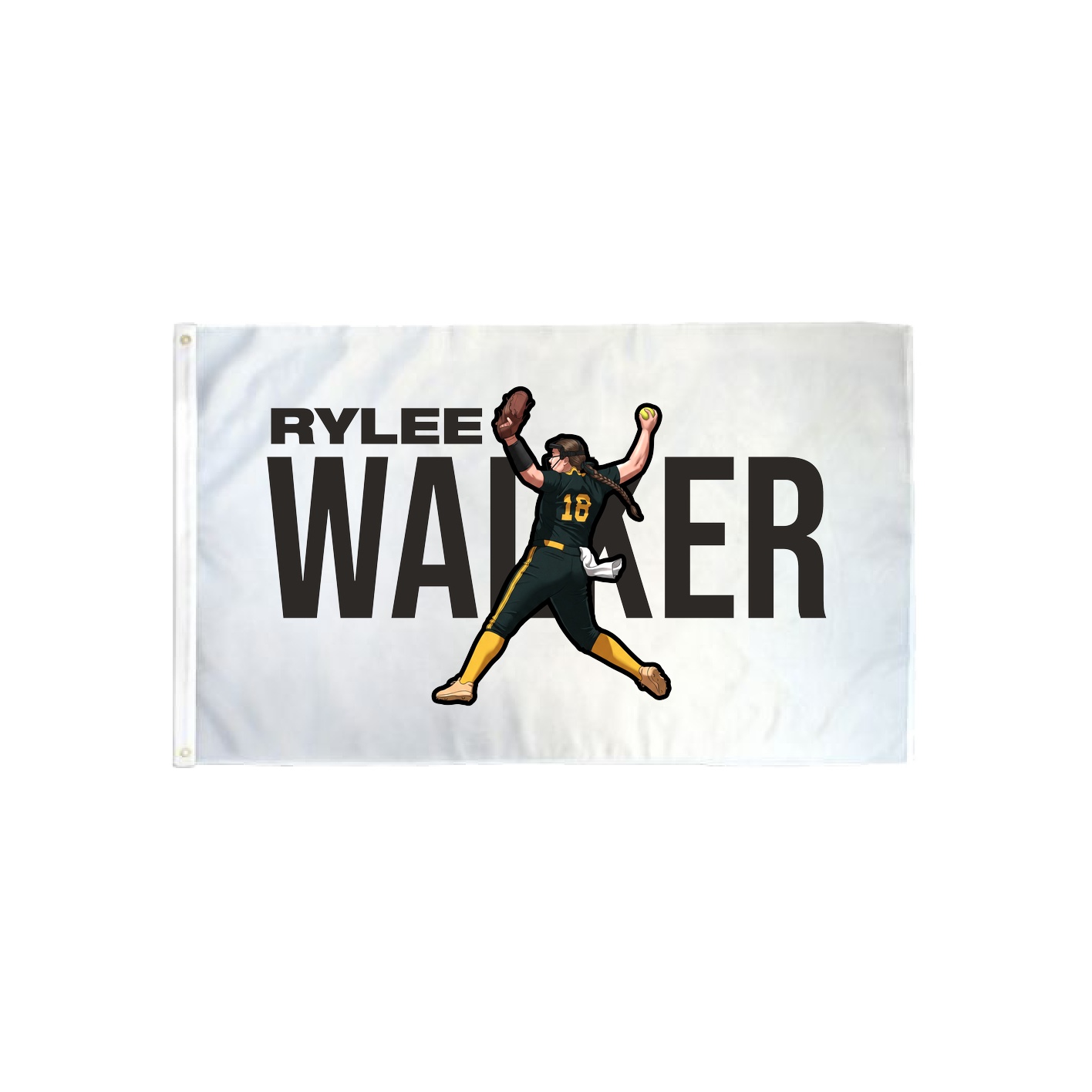 3x5 Flag — Player Name in Classic