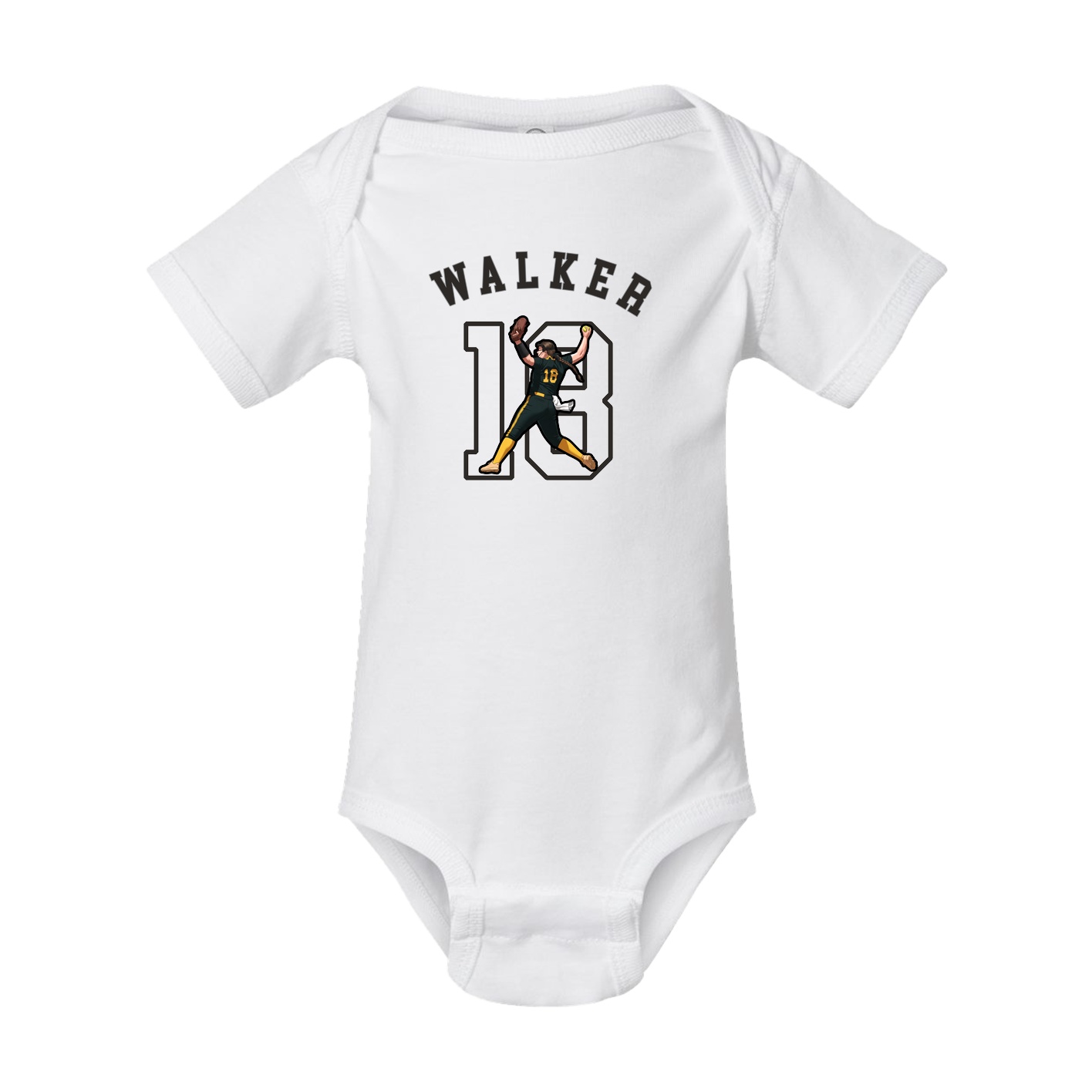 Baby Onesie — Shirsey Arch in White