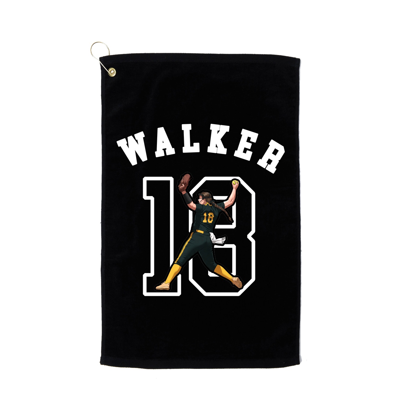 Golf Towel — Shirsey Arch in Black