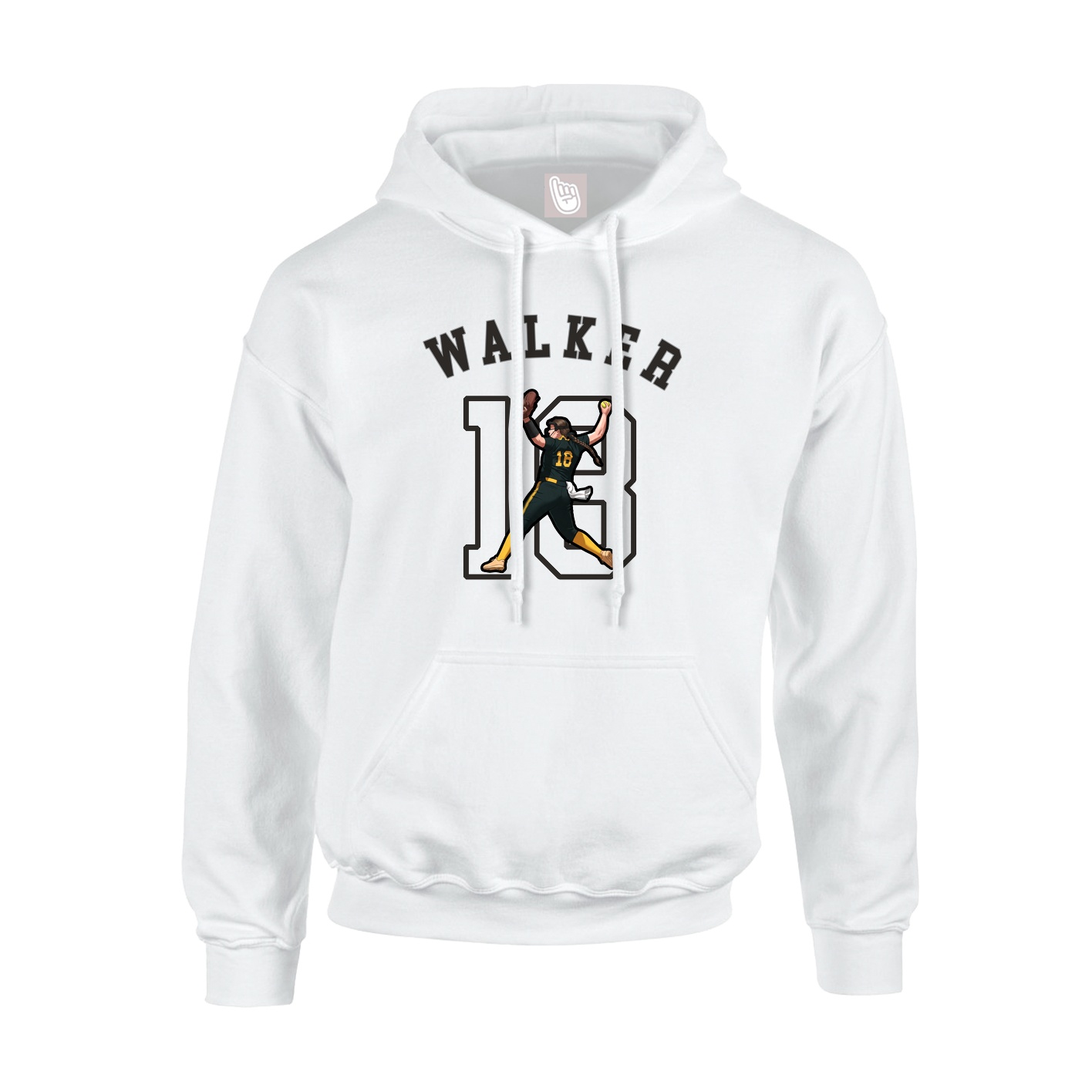 Youth Hoodie — Shirsey Arch in White