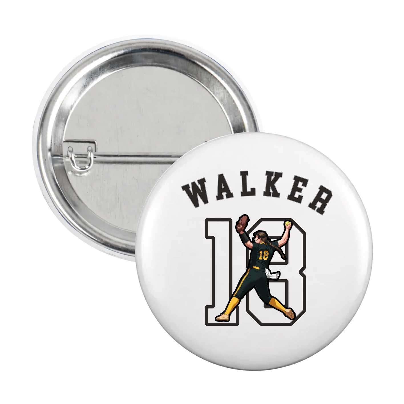 Game Day Button — Shirsey Arch in White