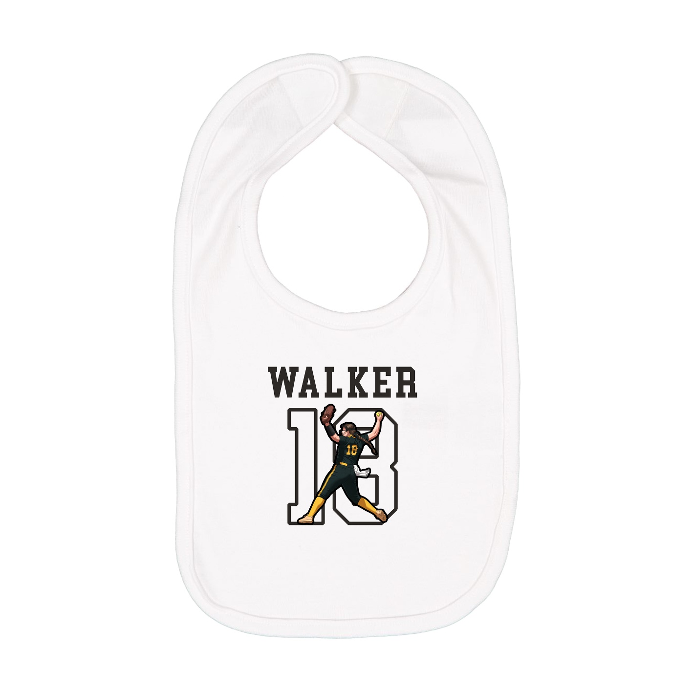 Infant Bib — Shirsey in White