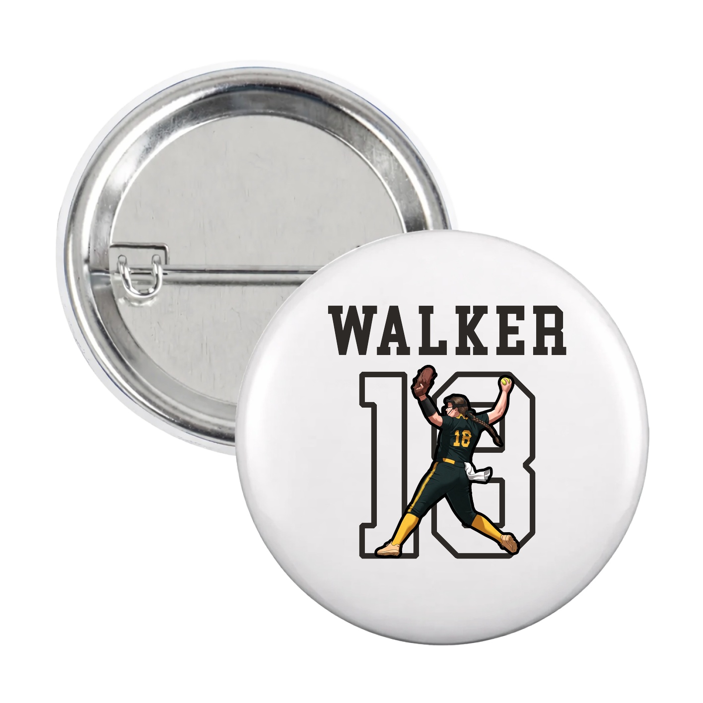 Game Day Button — Shirsey in White