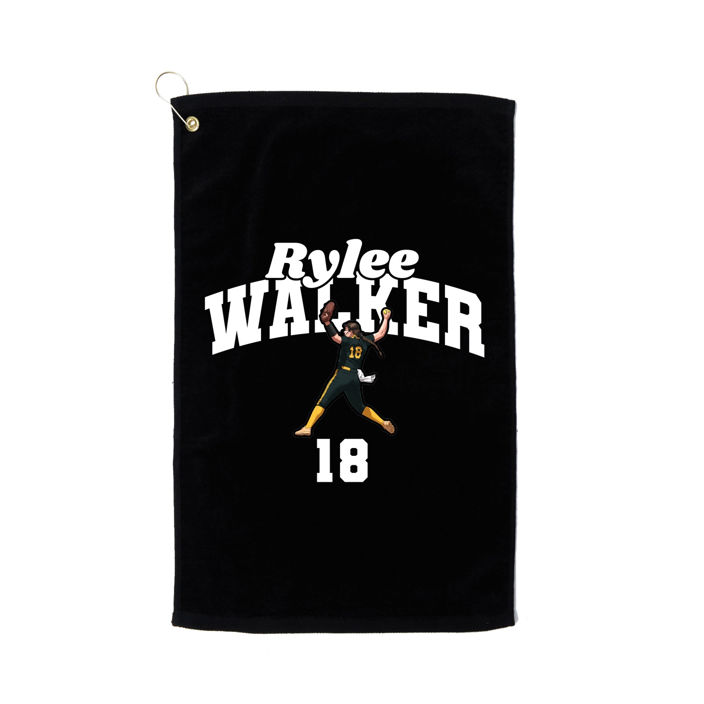 Golf Towel — Signature Arch in Black
