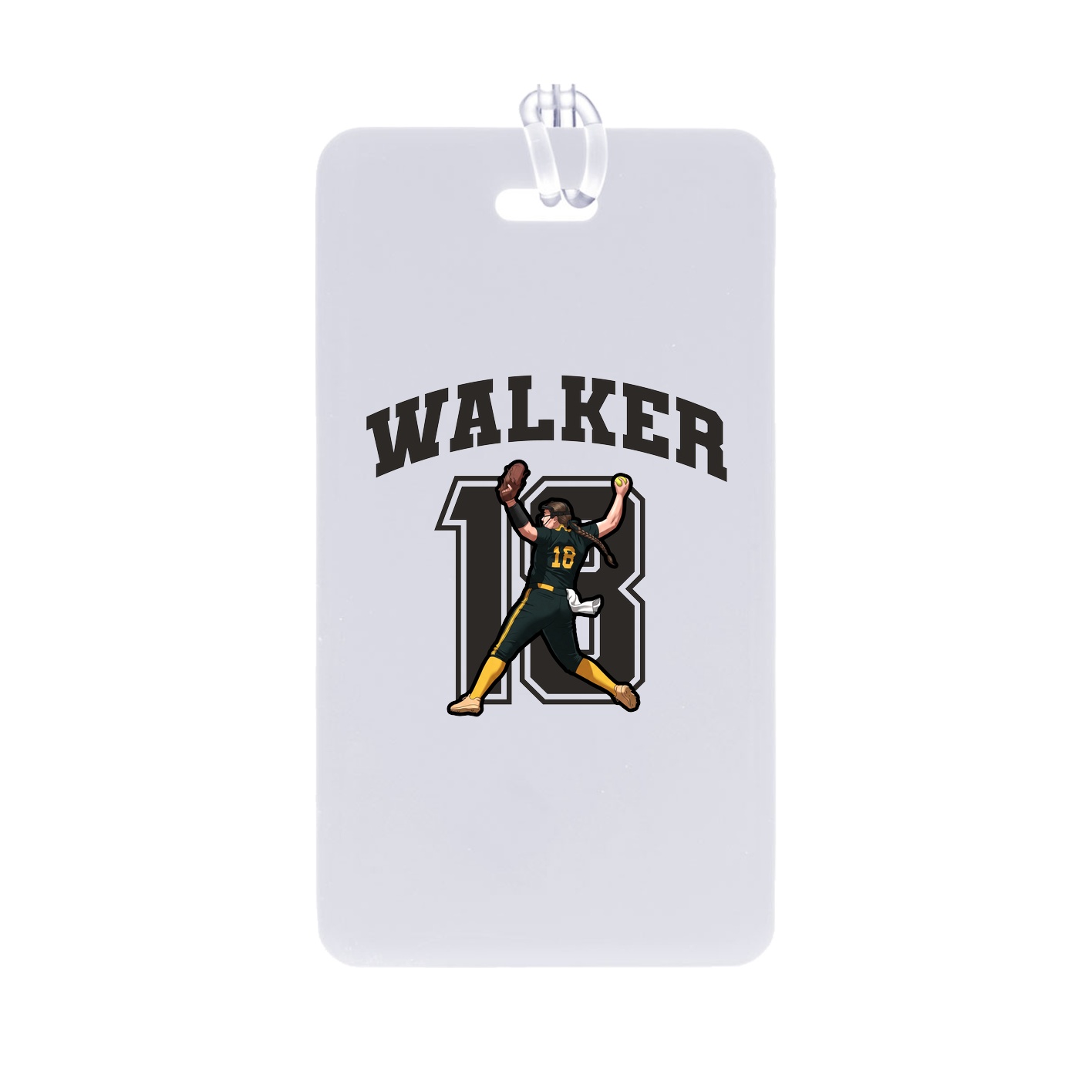 Bag Tag — Number in Classic