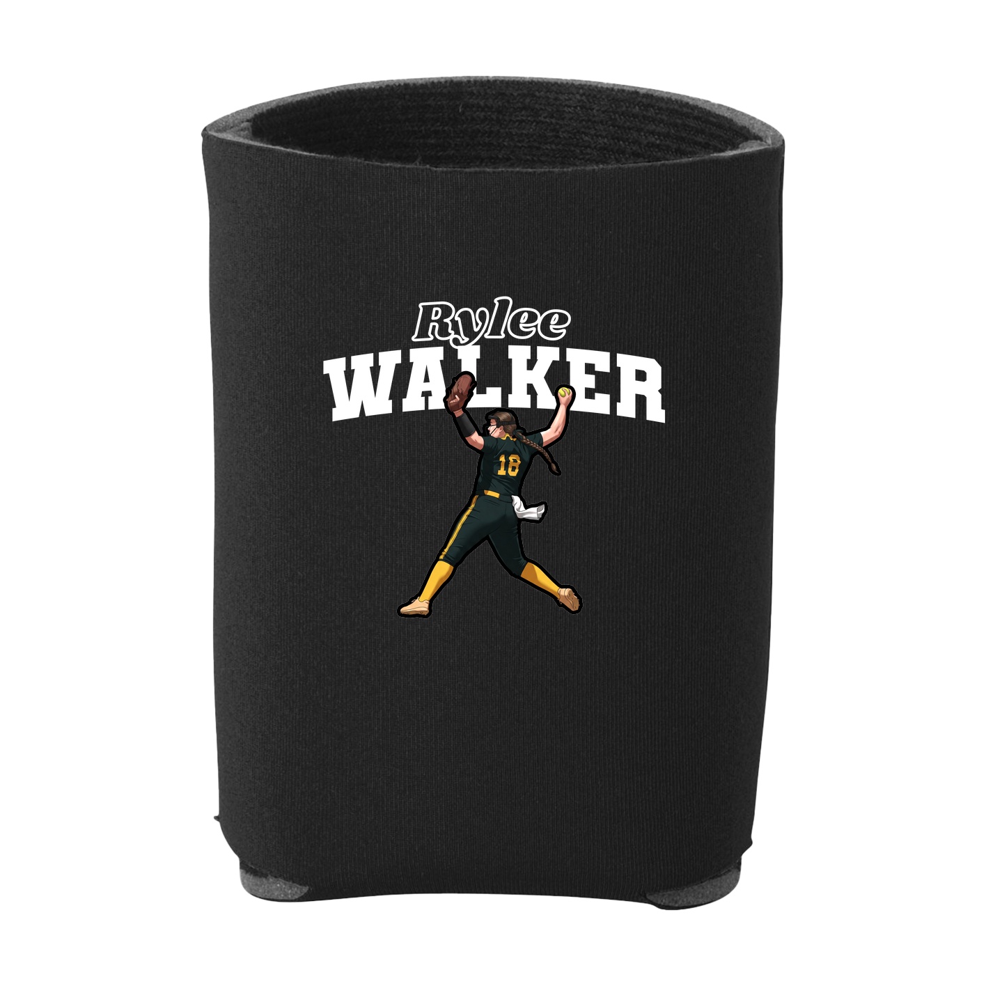 Can Holder — Name Arch in Black