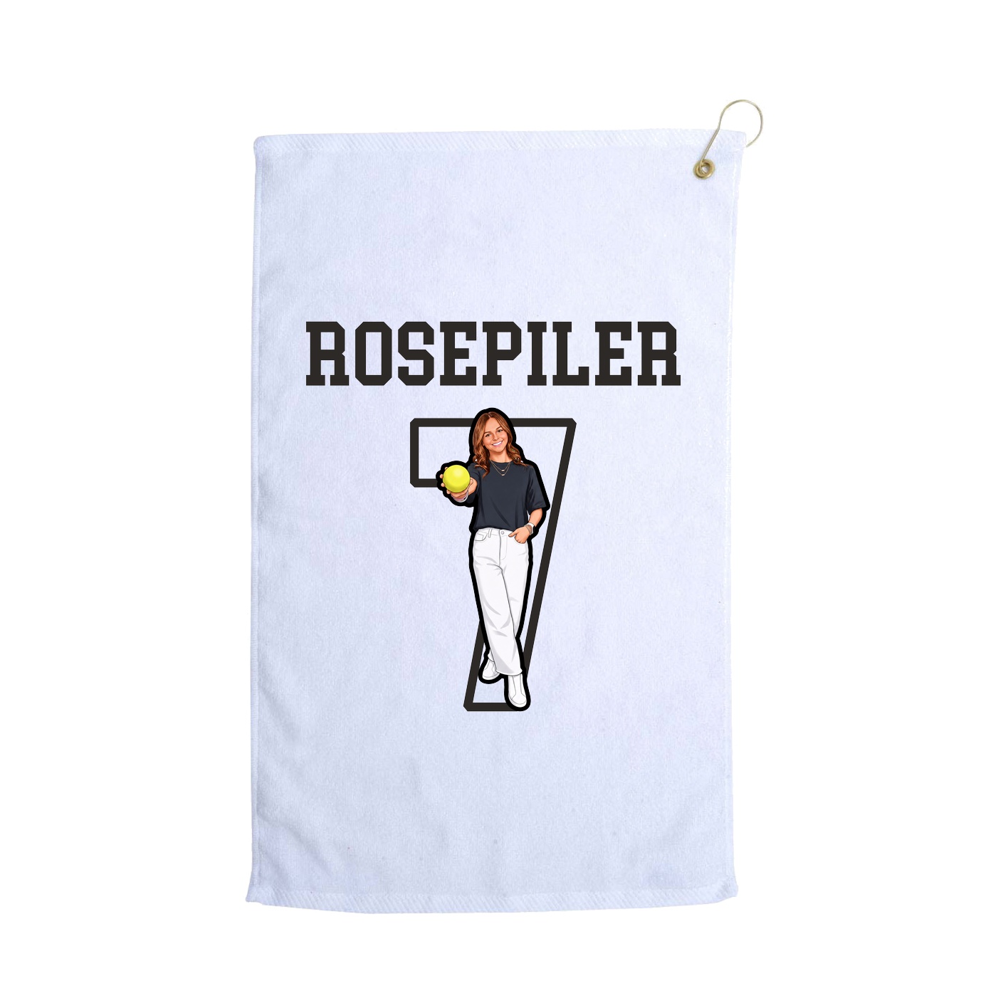 Golf Towel — Shirsey in White