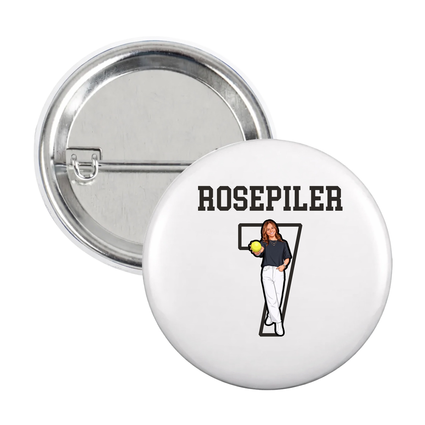 Game Day Button — Shirsey in White
