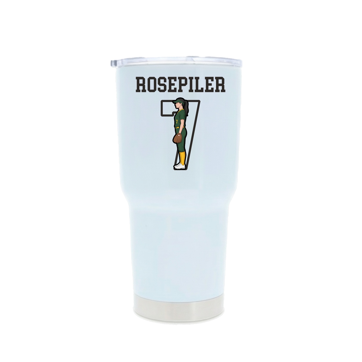 30oz Stainless Steel Tumbler — Shirsey in White