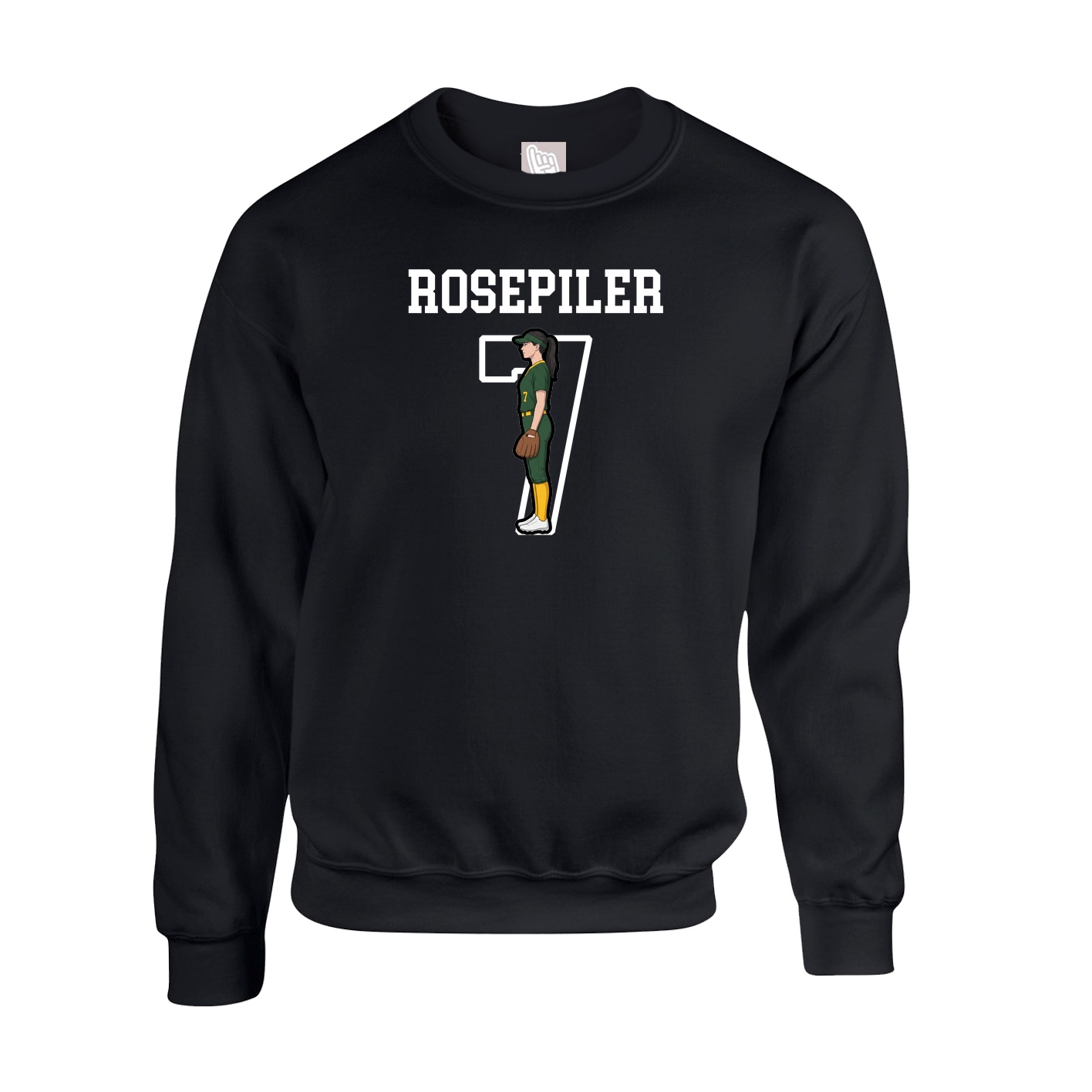 Fleece Crew — Shirsey in Black