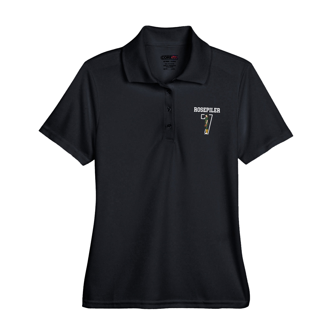 Womens Performance Polo — Shirsey in Black