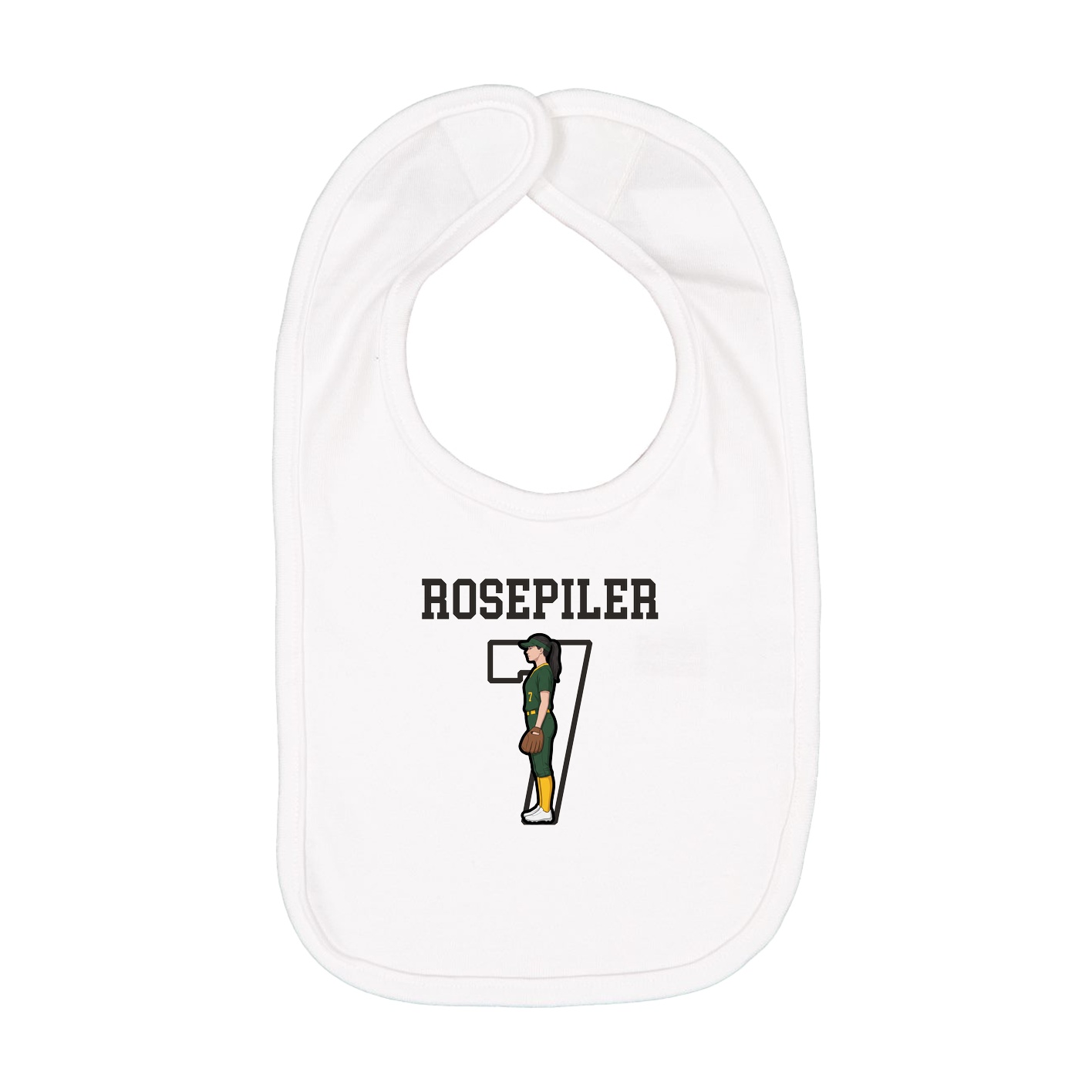 Infant Bib — Shirsey in White