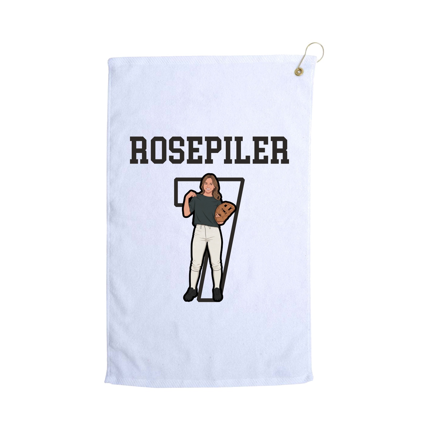 Golf Towel — Shirsey in White