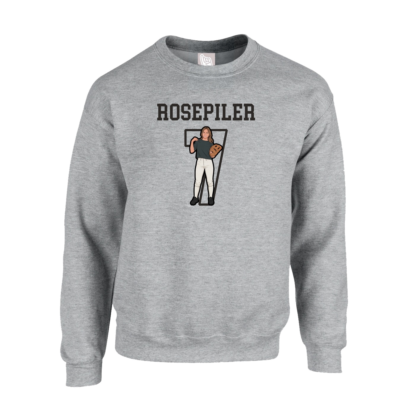 Fleece Crew — Shirsey in Grey
