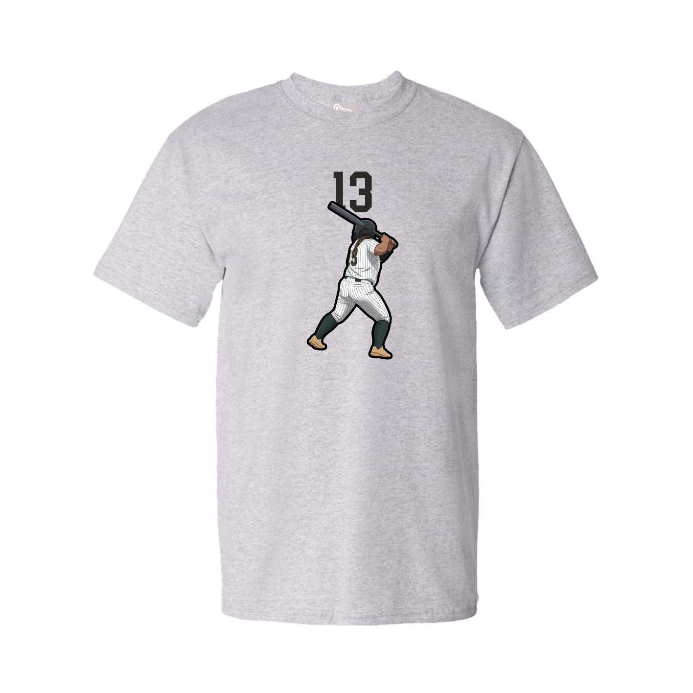 Youth Tee — Number Top in Grey