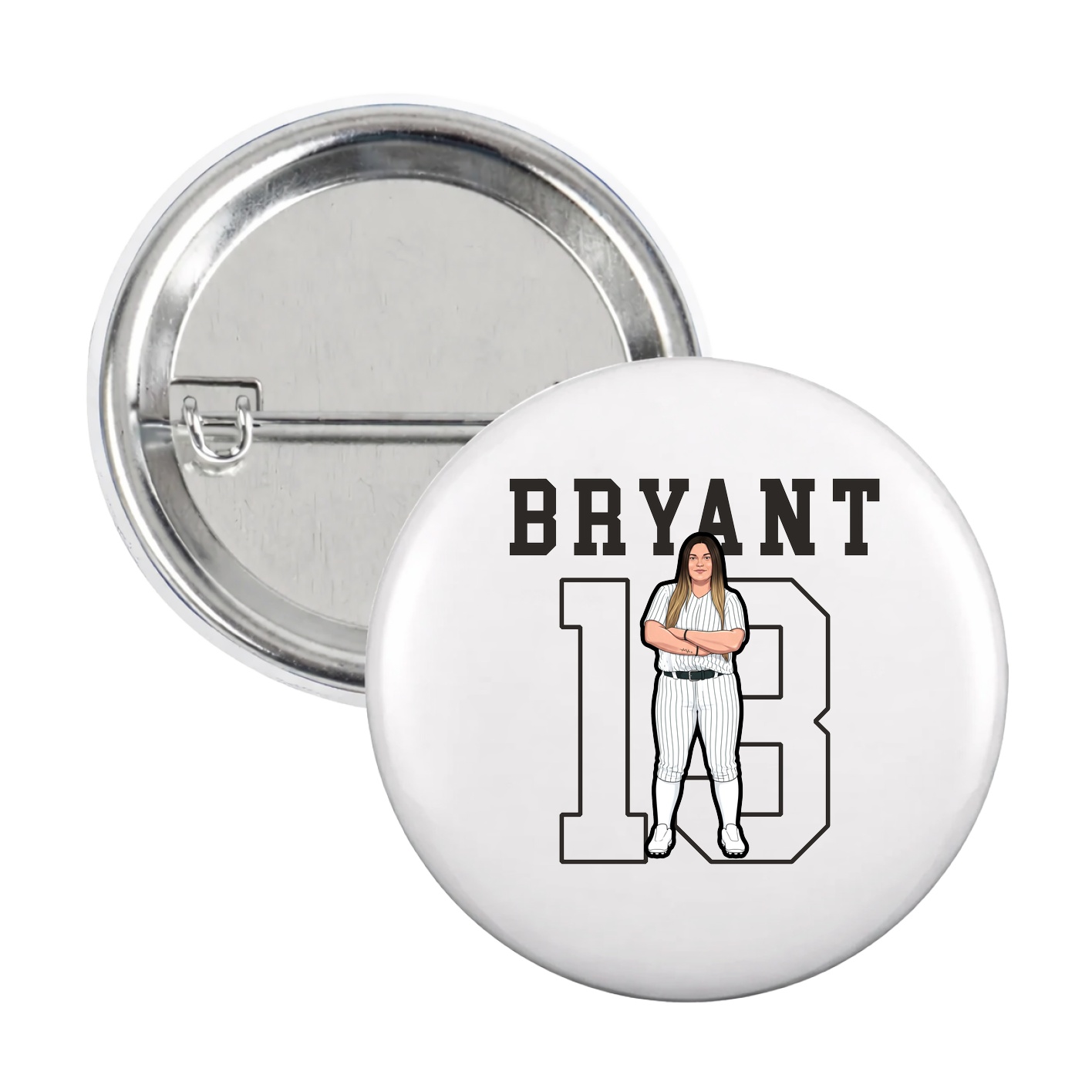 Game Day Button — Shirsey in White