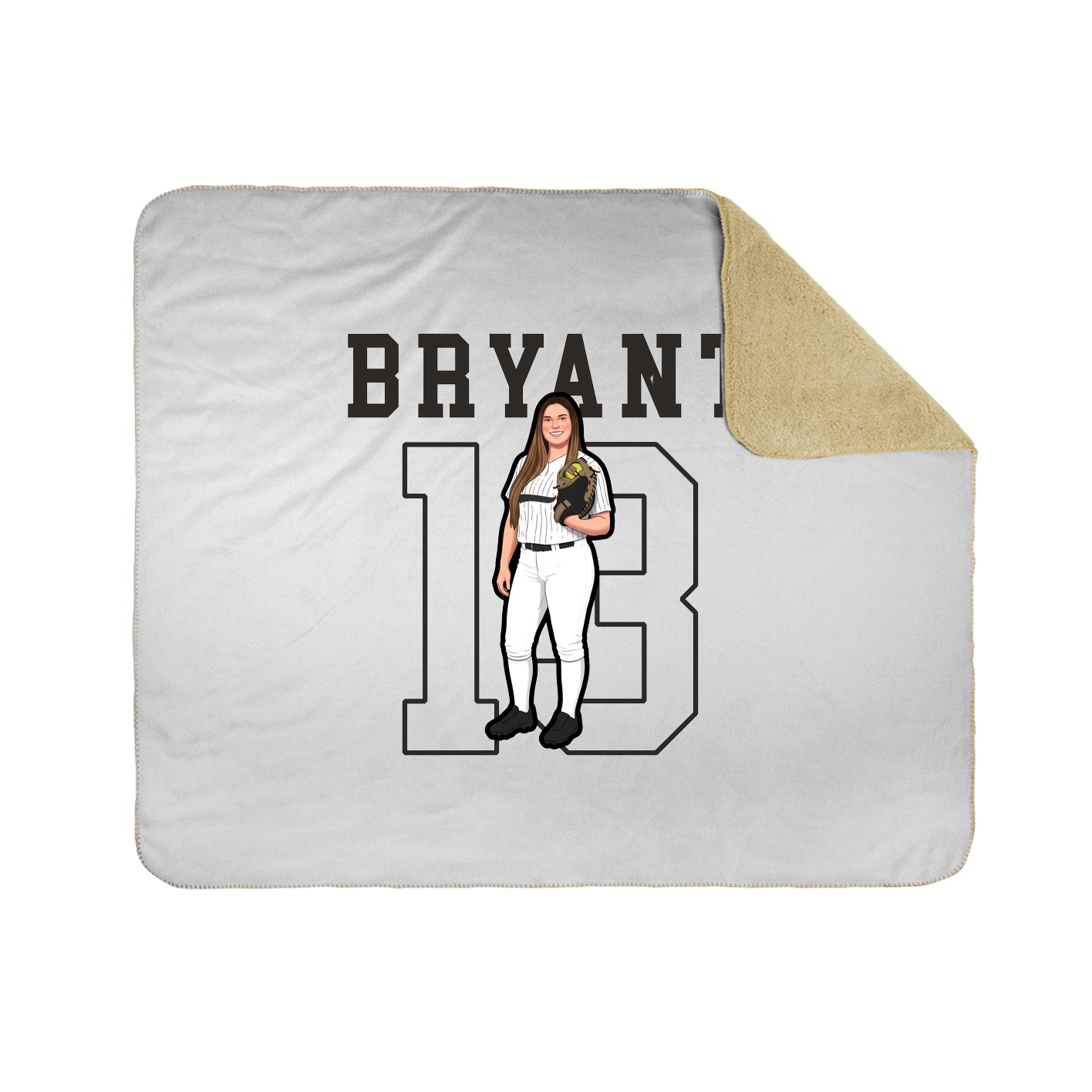 Throw Blanket — Shirsey in White