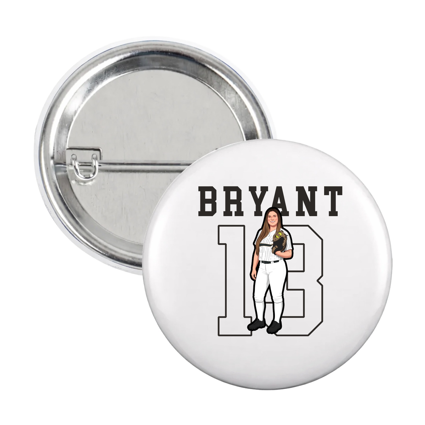 Game Day Button — Shirsey in White