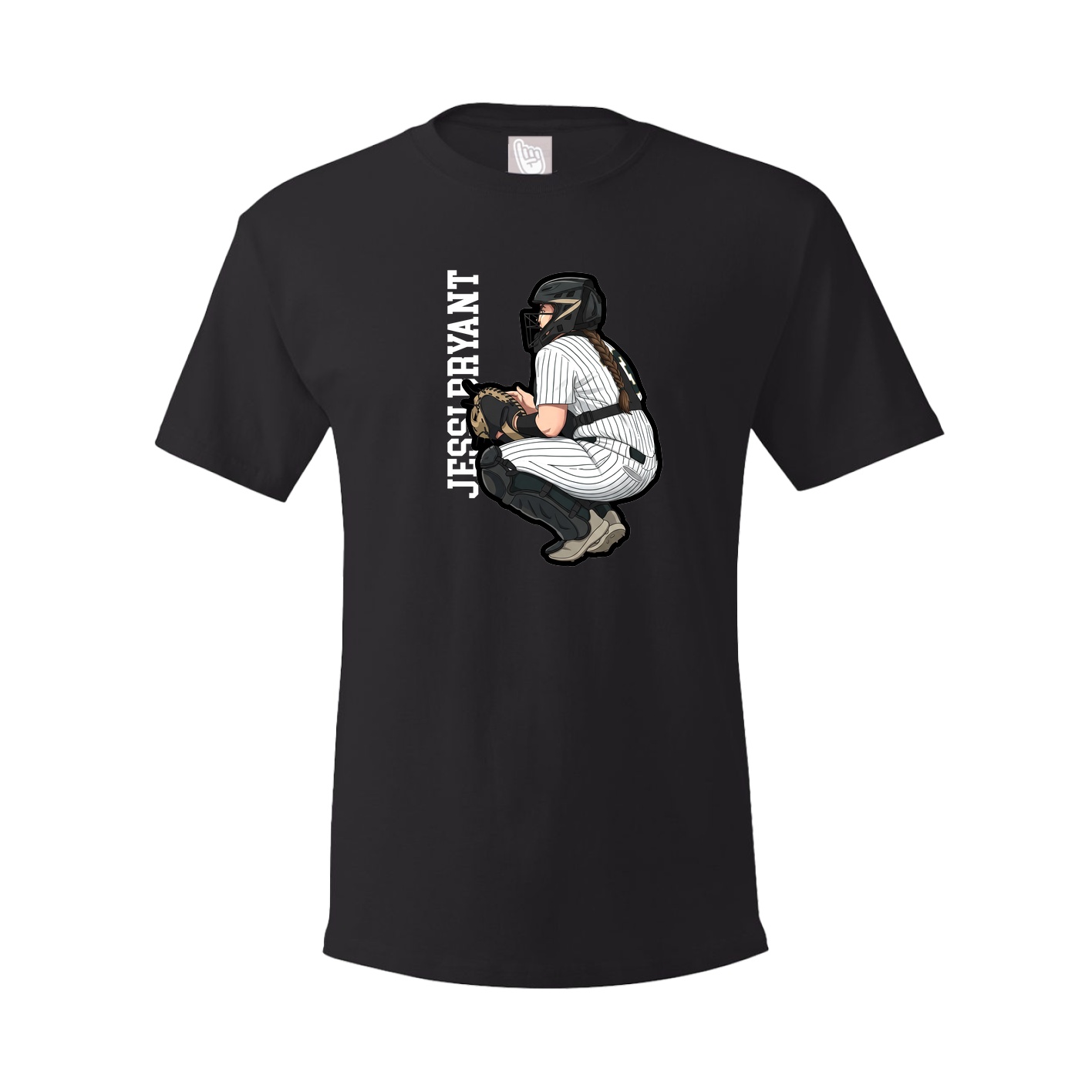 Tee — Name Vertical in Black