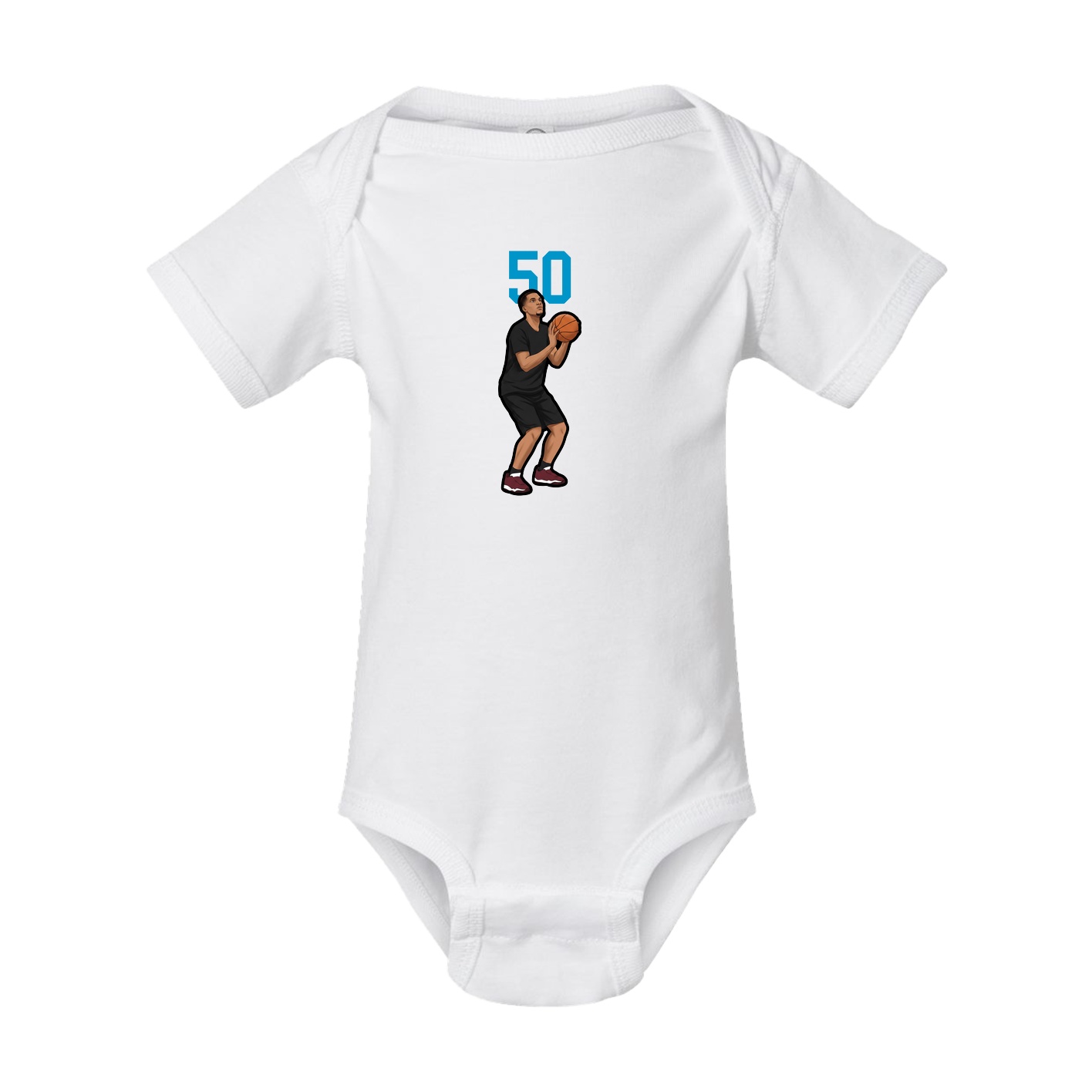 Baby Onesie — Number Top in White