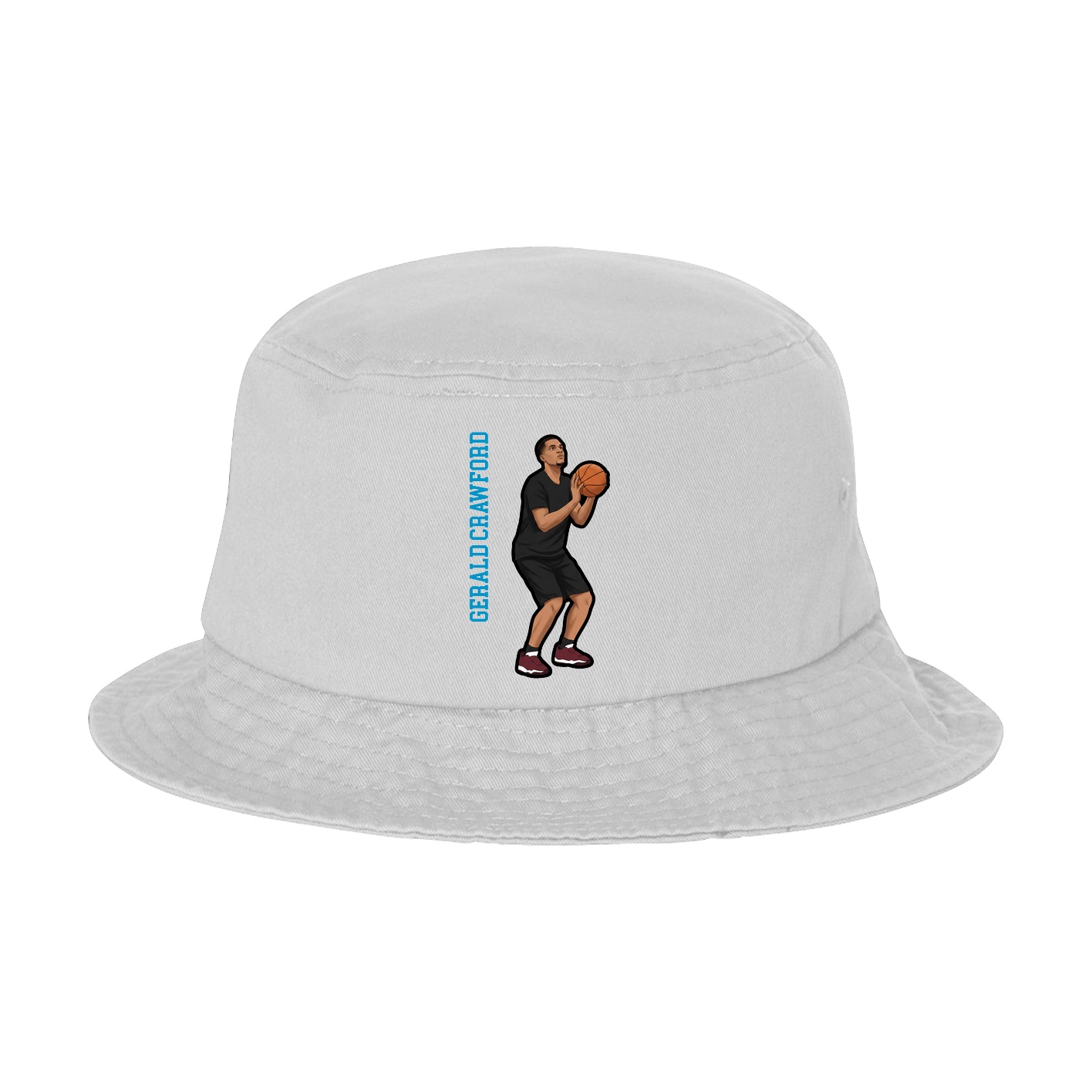 Bucket Cap — Name Vertical in White