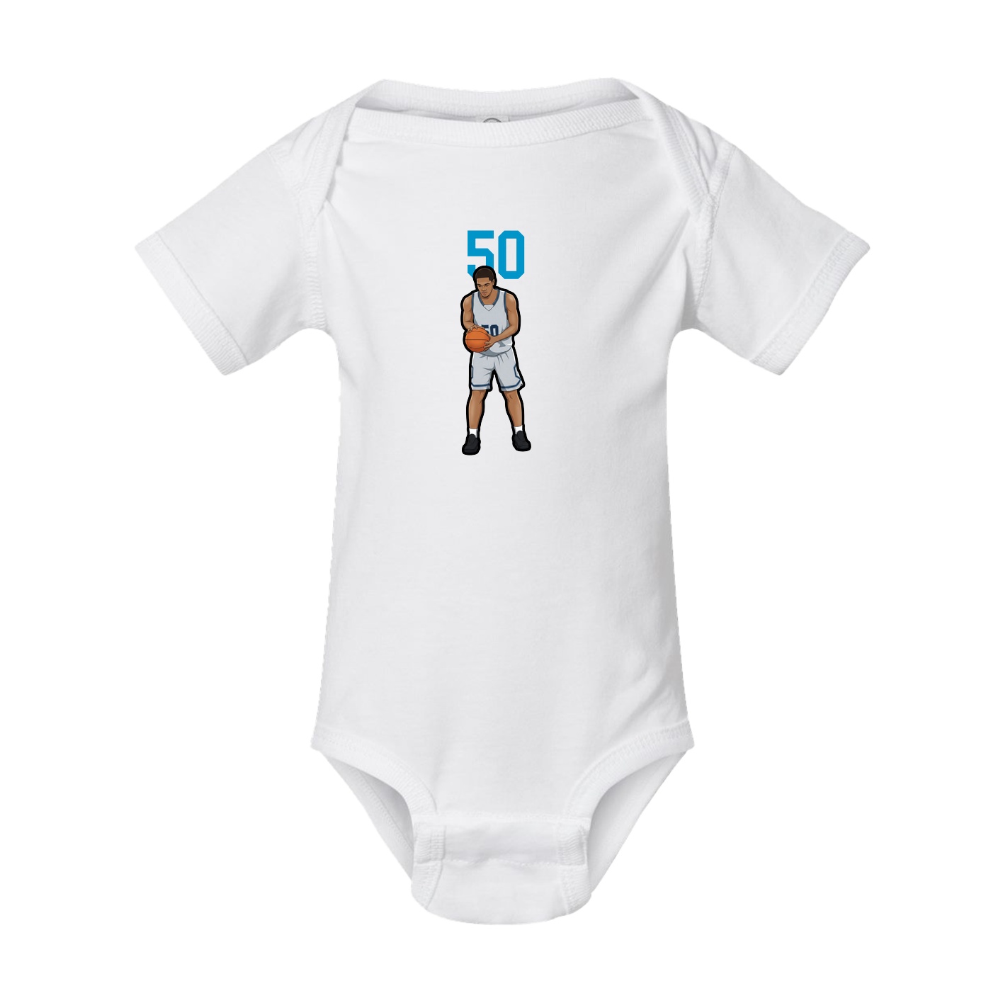 Baby Onesie — Number Top in White