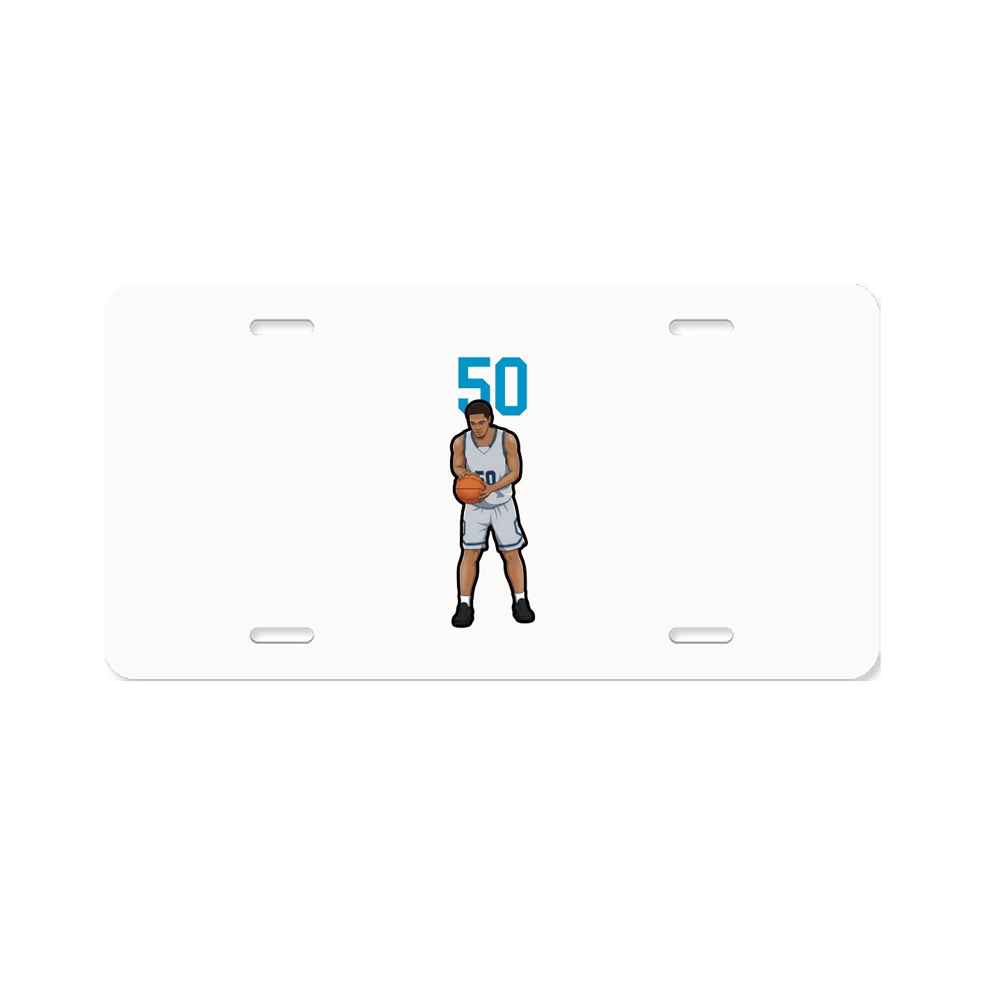License Plate — Number Top in Classic