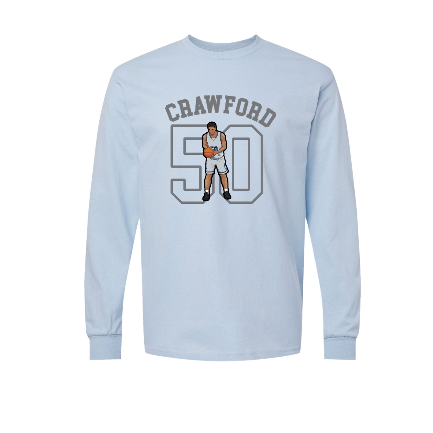 Long Sleeve Tee — Shirsey Arch in Light Blue