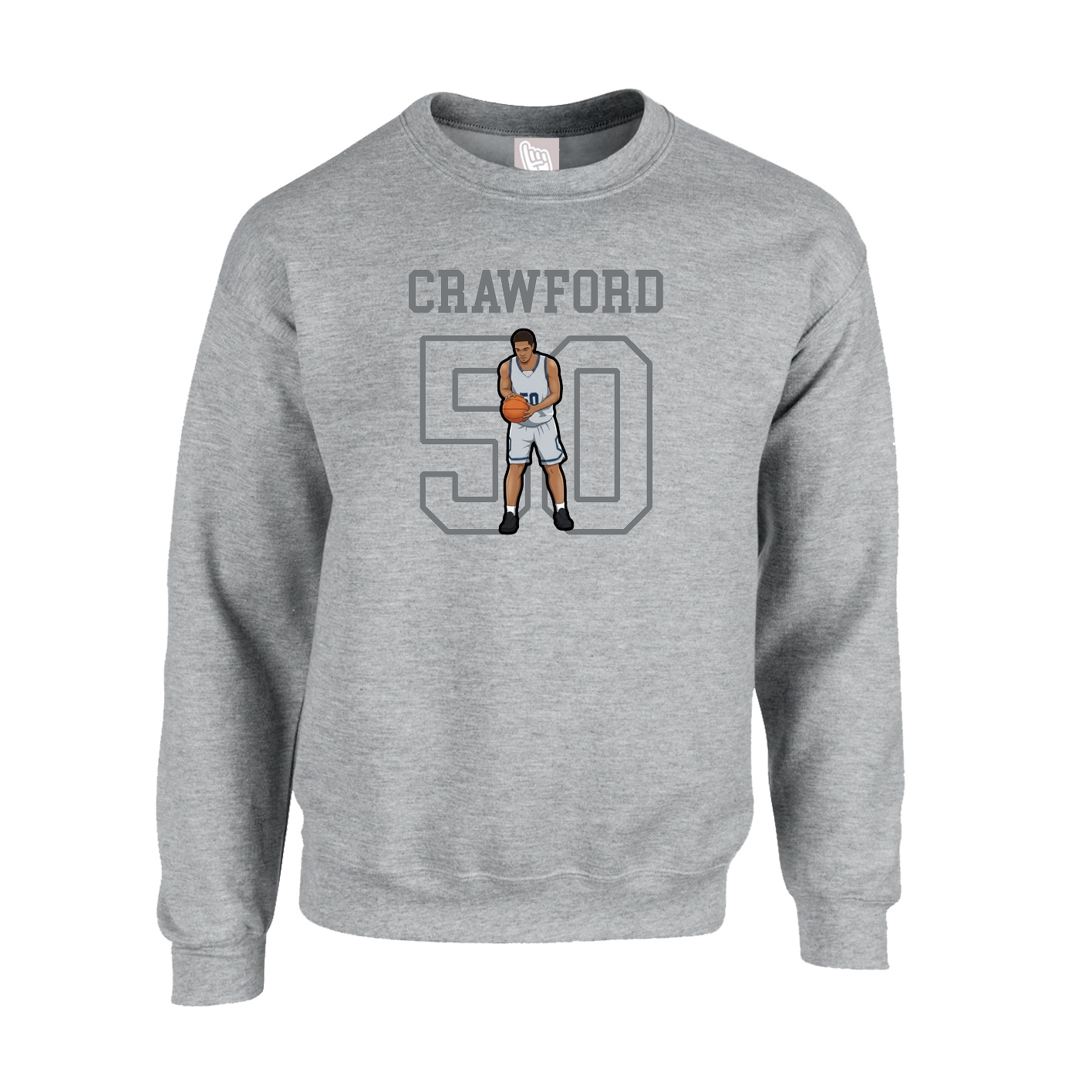 Fleece Crew — Shirsey in Grey