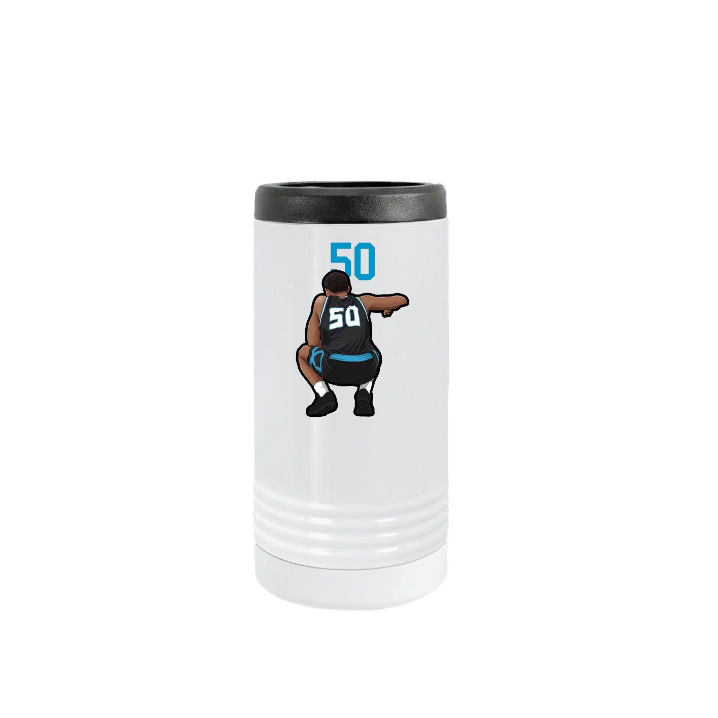 Slim Beverage Holder — Number Top in White