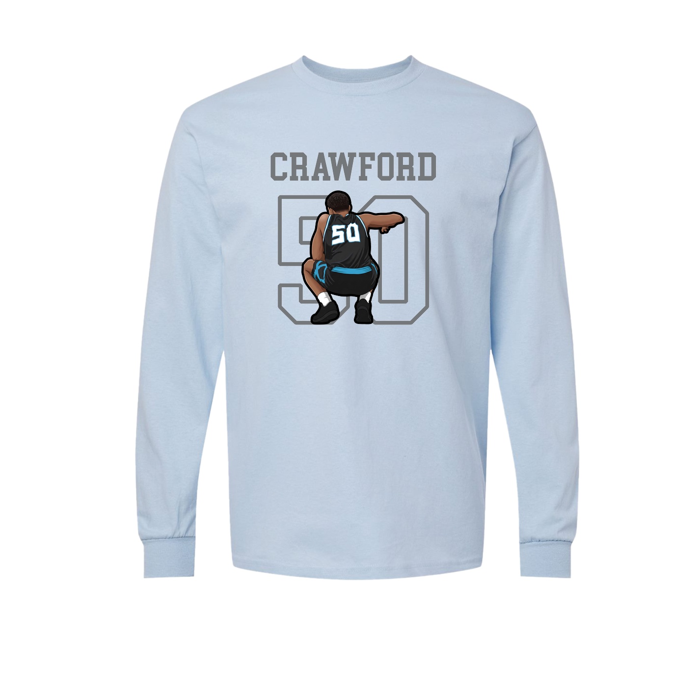 Long Sleeve Tee — Shirsey in Light Blue