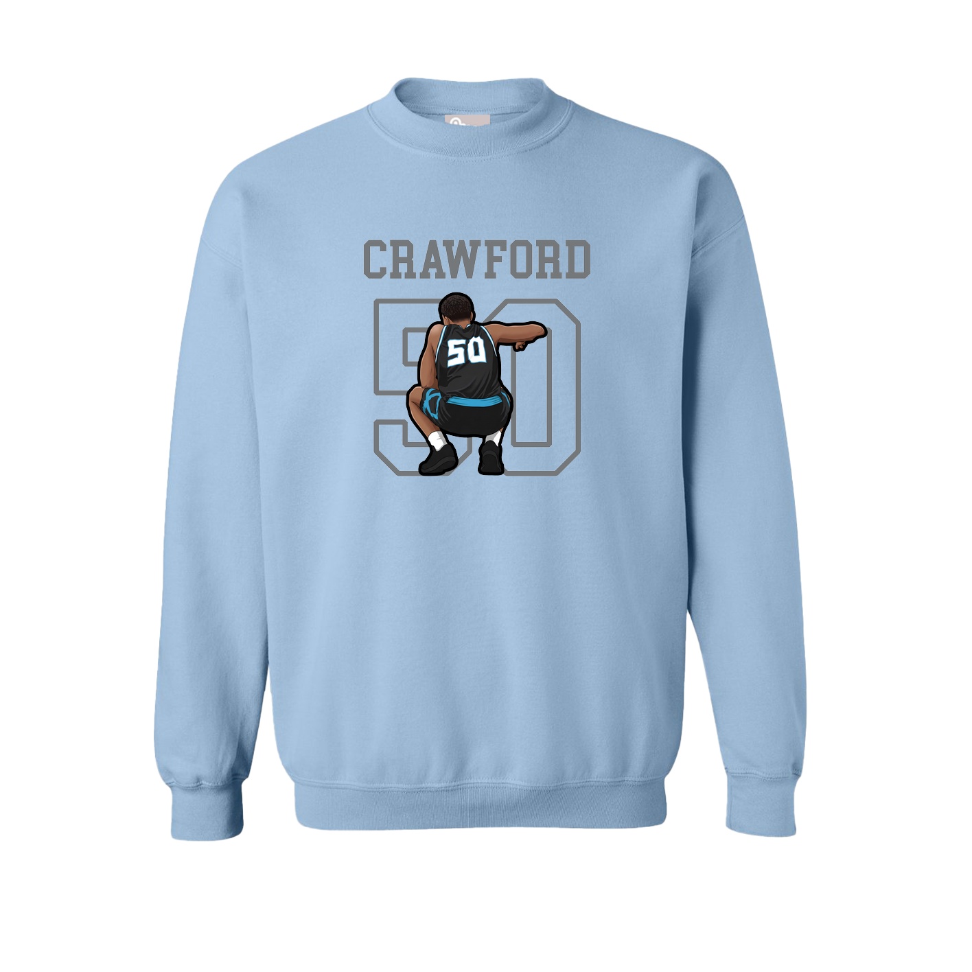 Fleece Crew — Shirsey in Light Blue